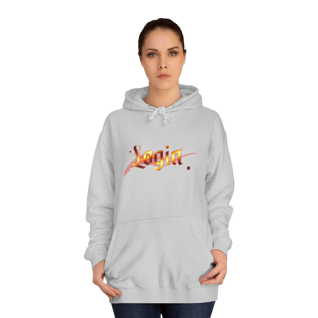 Aesthetic 'Login' Unisex Hoodie, Cozy Trendy Wear, Gift for Any One, Warm Casual Style, Trendy Hoodie