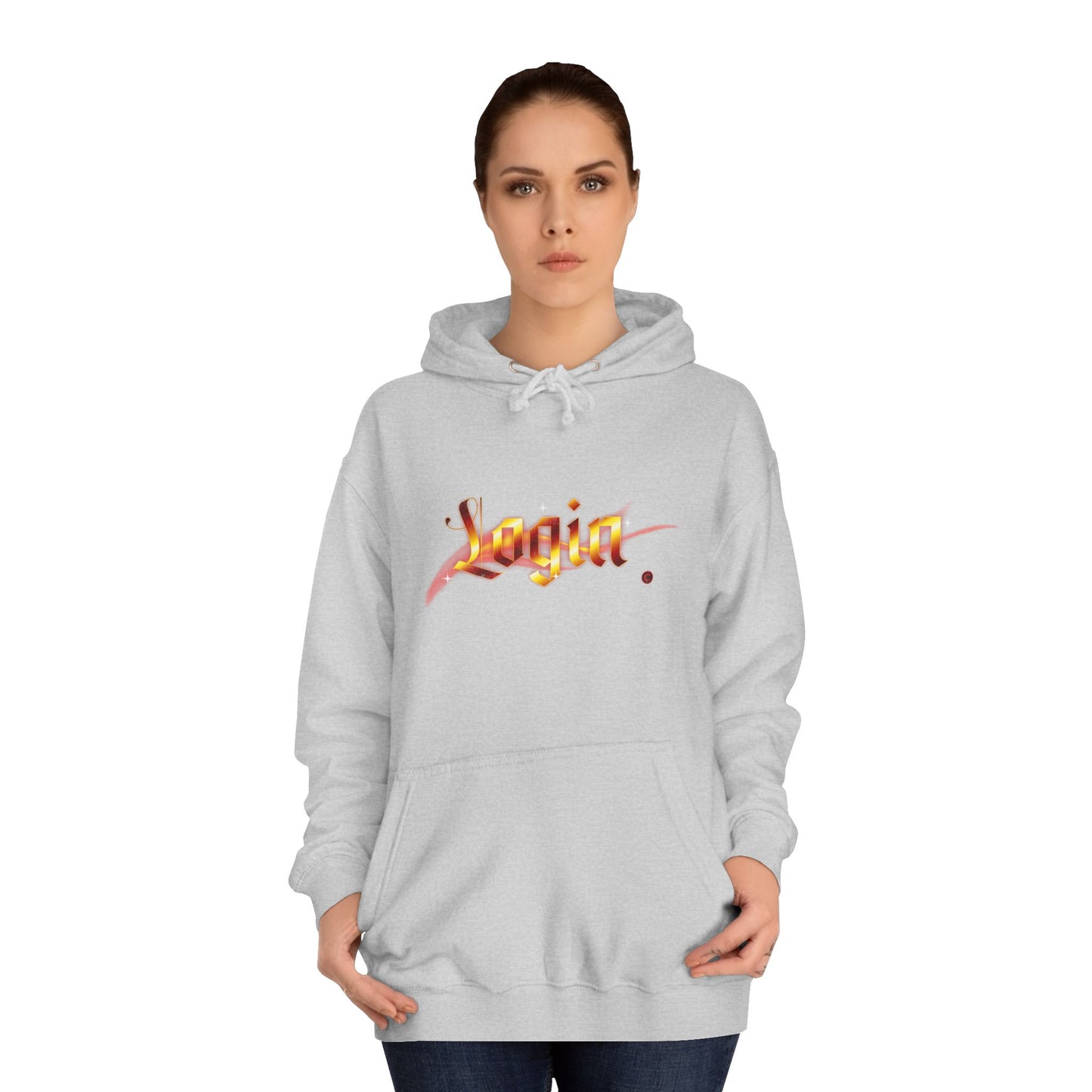 Aesthetic 'Login' Unisex Hoodie, Cozy Trendy Wear, Gift for Any One, Warm Casual Style, Trendy Hoodie
