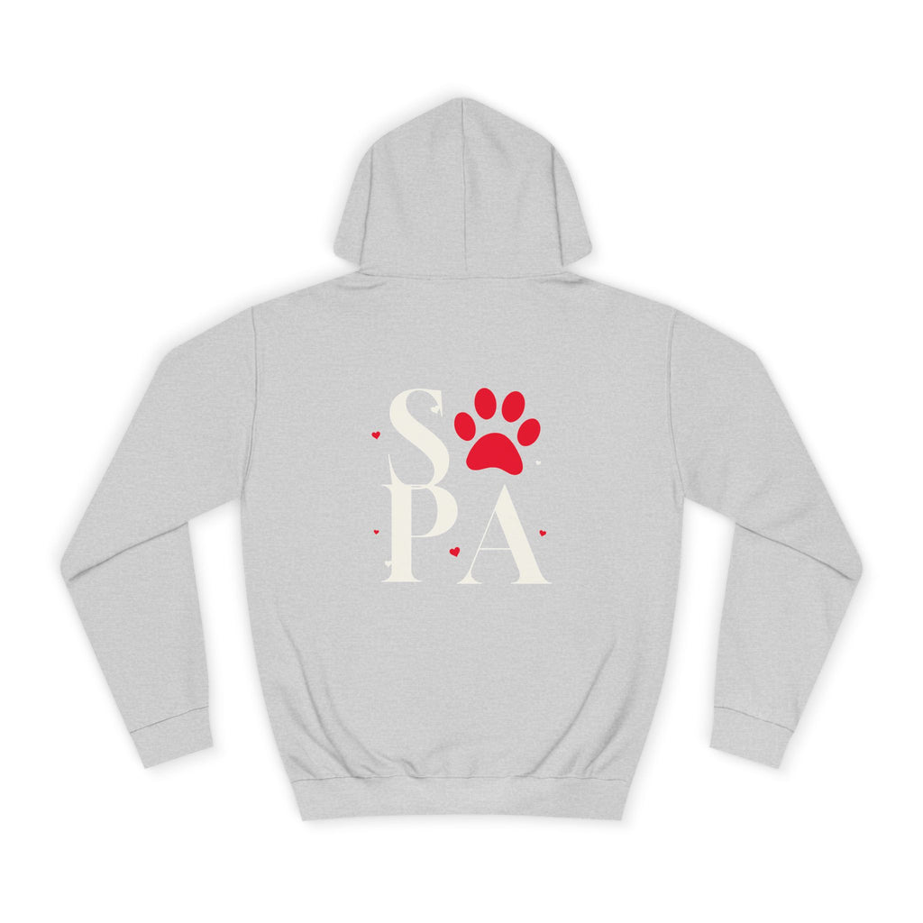 Cozy Hoodie with Paw Print | Unisex Sweatshirt, Gift for Animal Lovers, Apparel, Casual Wear, Birthday