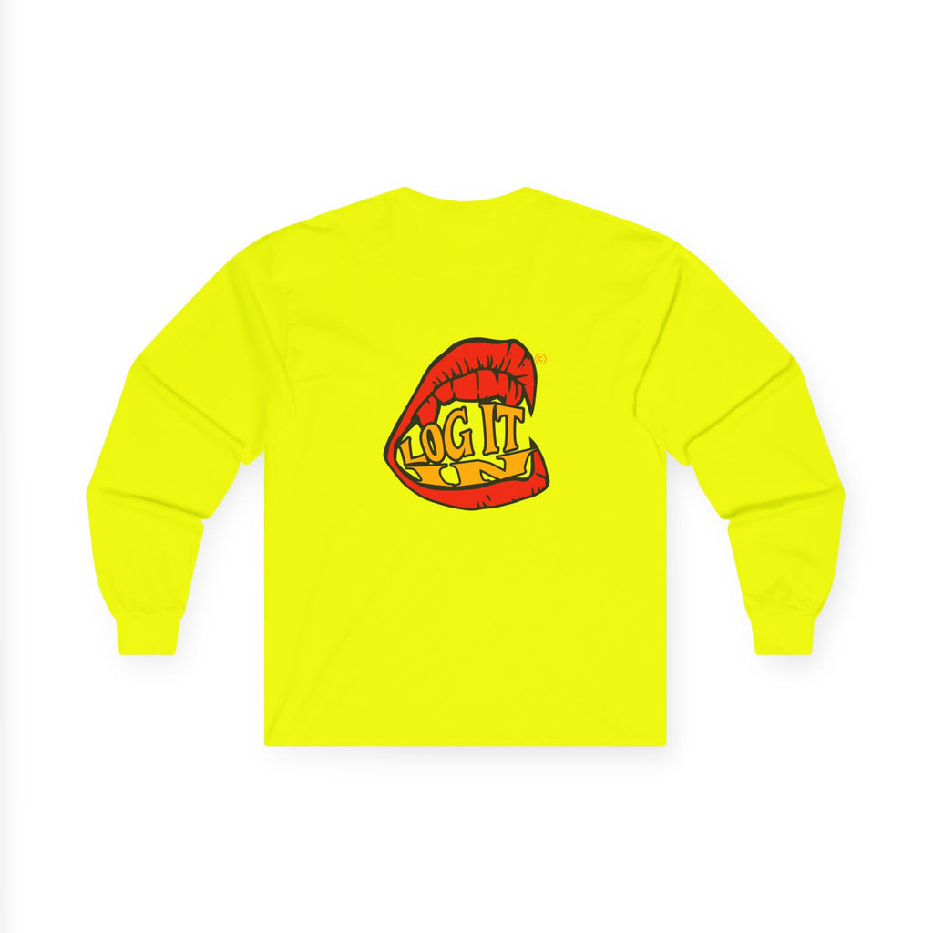 "Log It in" Graphic Long Sleeve Tee
