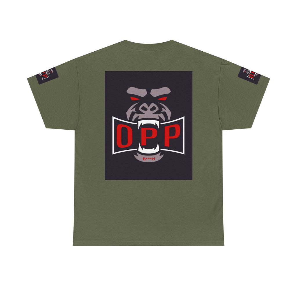 Gorilla OPP Graphic Tee — Bold Red & Black Urban Streetwear Shirt