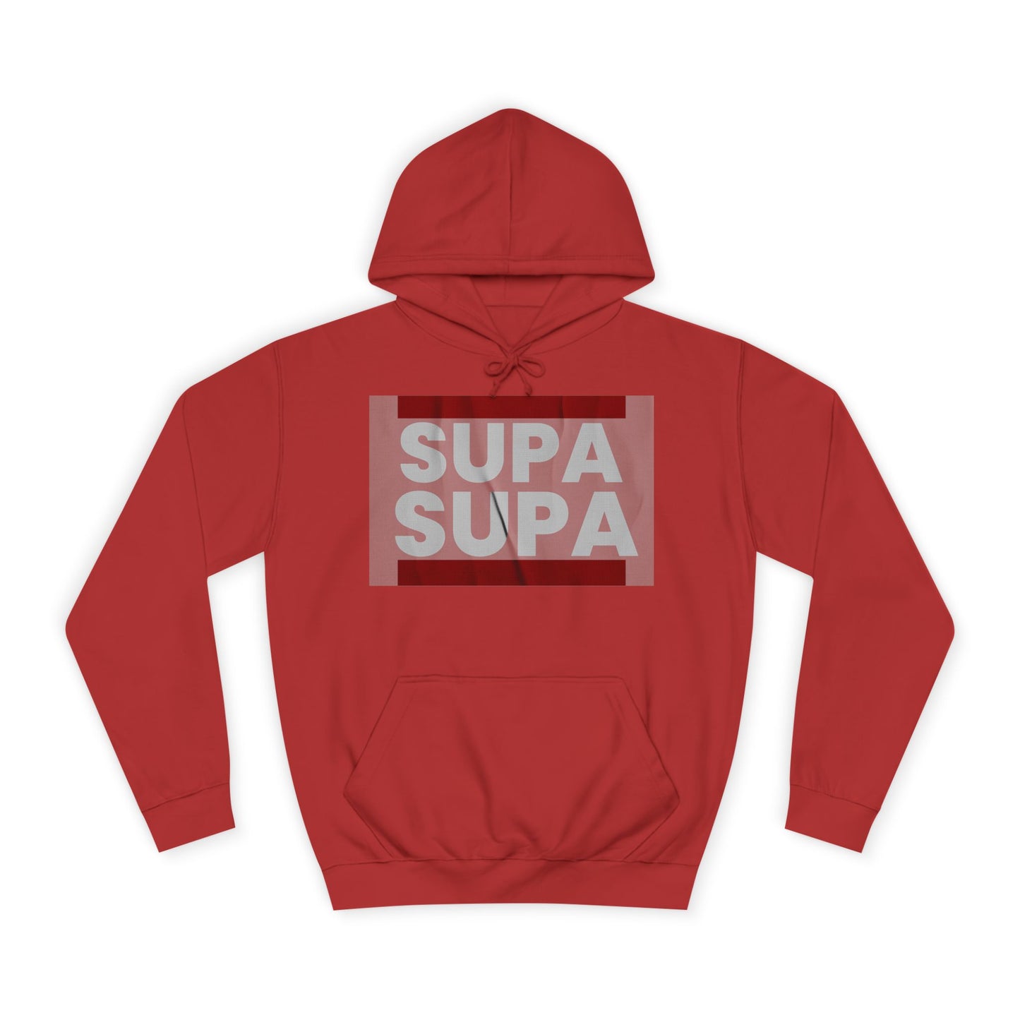 Unisex Hoodie with 'SUPA SUPA' Design, Cool Casual Wear, Perfect, Gifts for Graduates, Cozy Layering