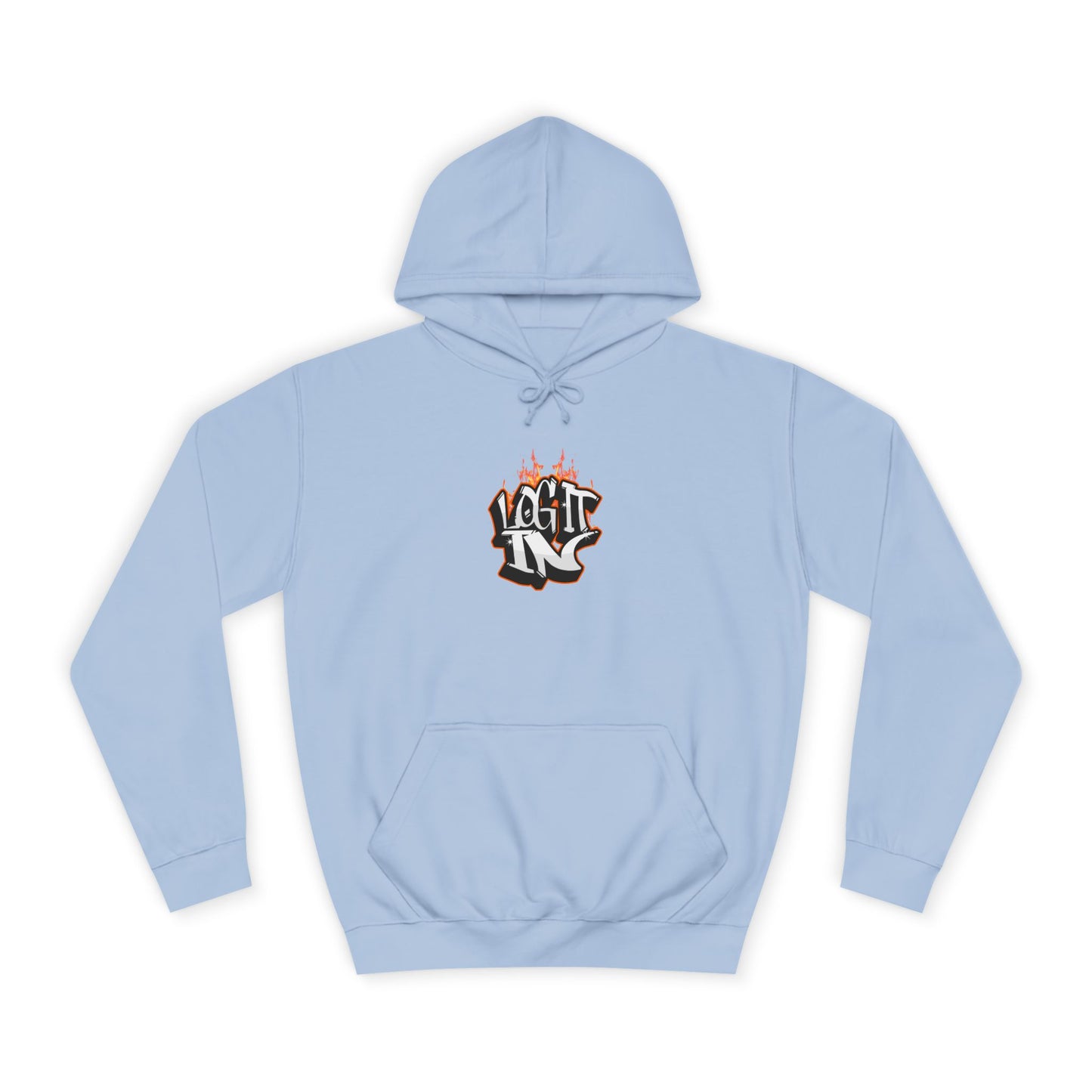 Stylish Unisex Log it in Hoodie, Casual Streetwear, Graphic Pullover, Trendy Everyday Wear, Cozy Hoodie