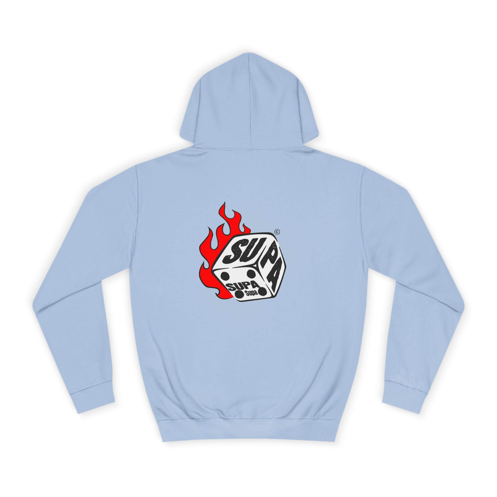Cool Fire Graphic Unisex SUPA Hoodie, Apparel, Streetwear, Casual Wear, Unique Hooded Sweatshirt