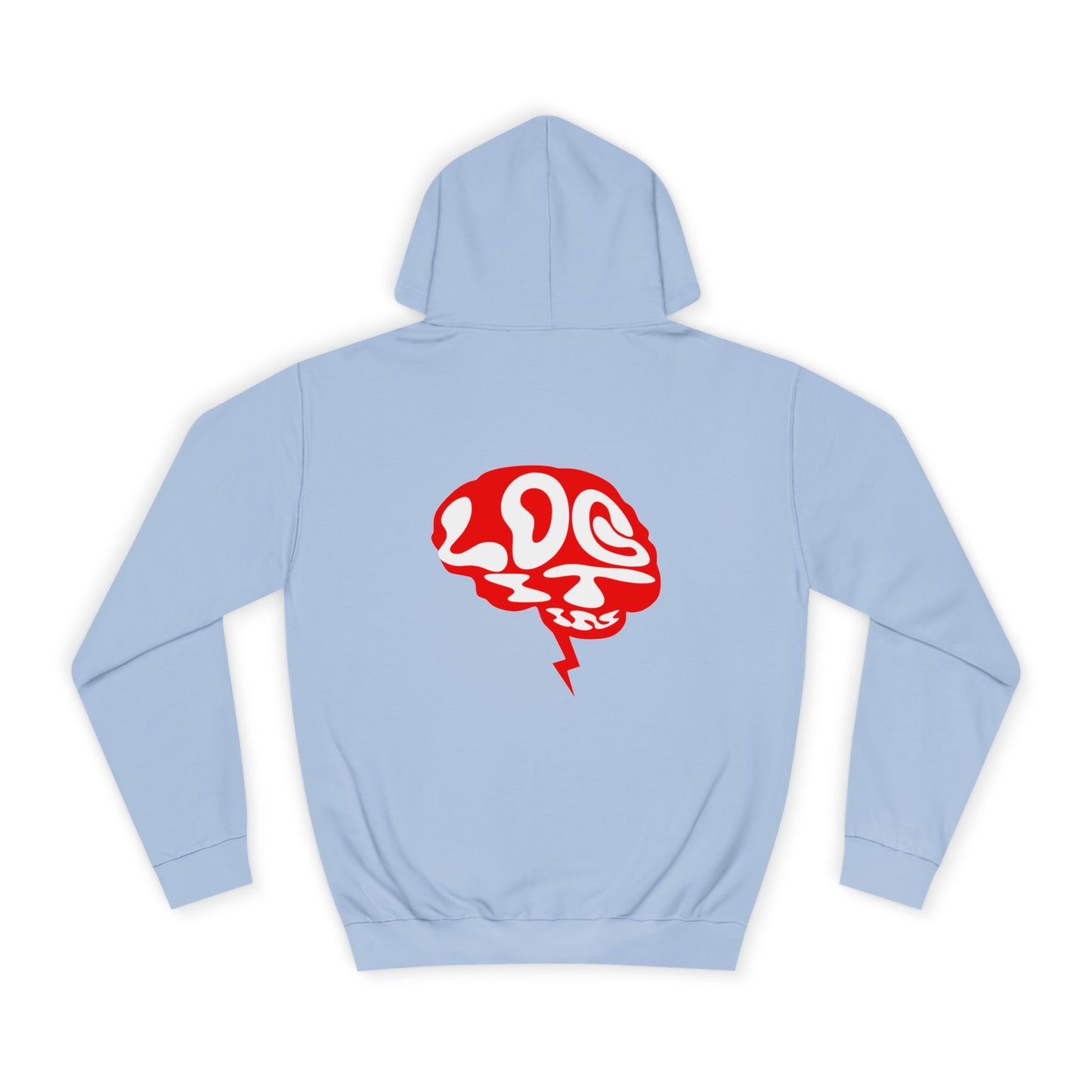 Unisex Log it in Hoodie with Unique Brain Design, Casual Wear, Trendy Apparel, Festive Occasions, Graphic Hoodie