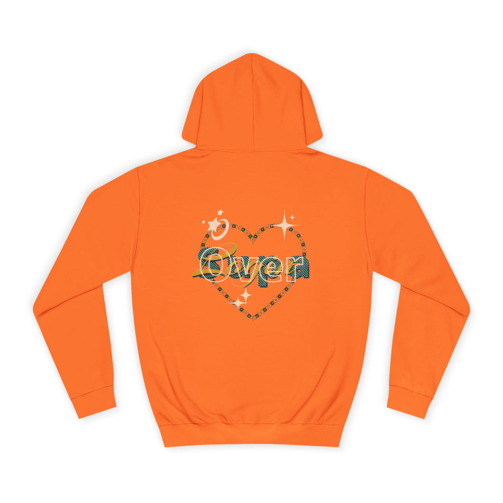 Charming Heart Hoodie with Floral Design, Unisex Casual Sweatshirt, Trendy Gift, Relaxed Wear, Unique Apparel