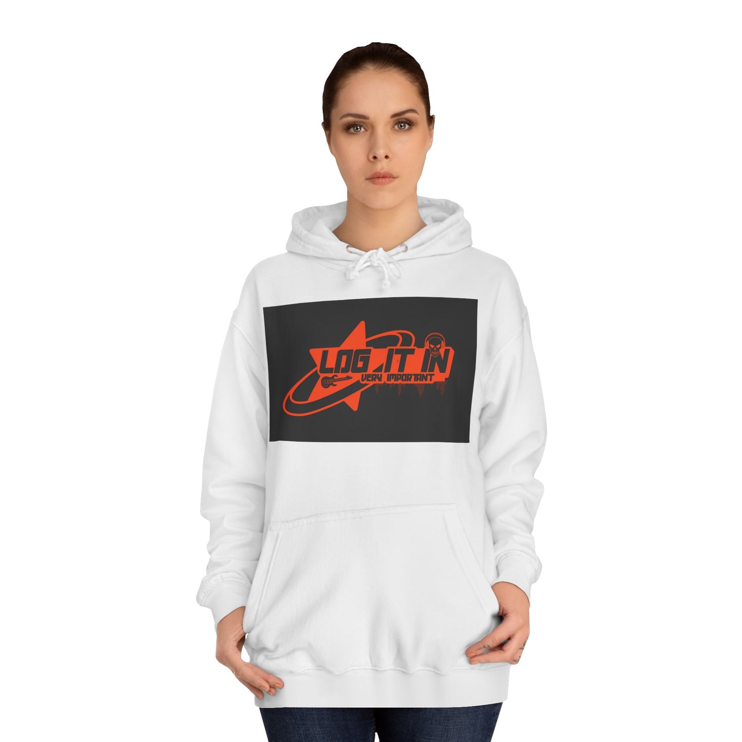 Unisex Log it in Hoodie, Casual trendy Wear, Gift, Graphic Hoodie, perfect fit Hoodie
