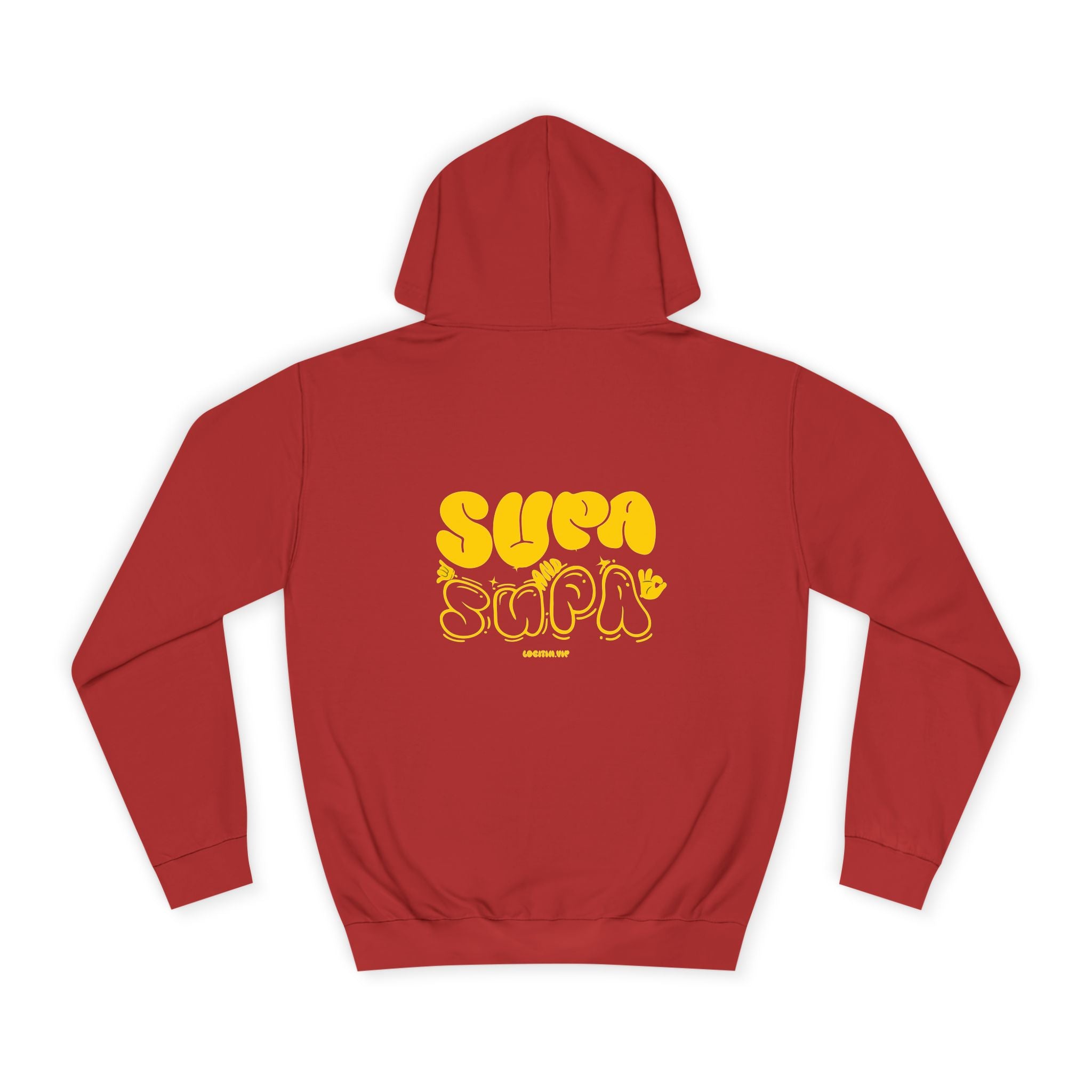 Cheerful Unisex Supa Supa Hoodie - Cozy Streetwear, Campus Style, Trendy Gift, Relaxed Fit, Perfect for Every day