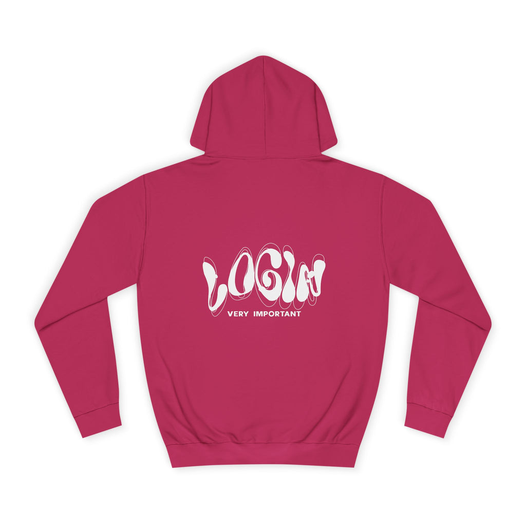 Cool College Unisex Hoodie - LOGIN, Apparel, Funny Hoodie, Gift, Cozy Wear,Trendy Fashion