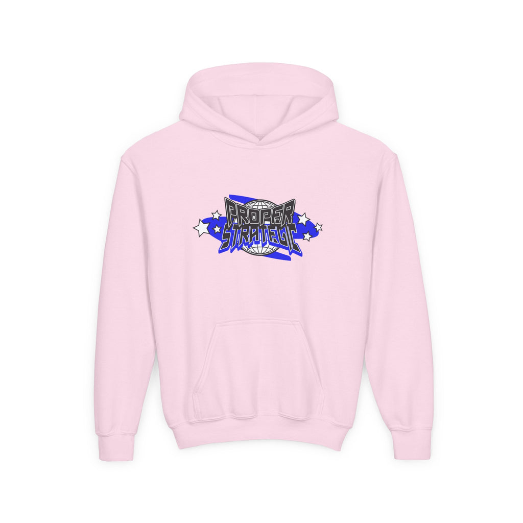 Youth Hoodie — 'Strategic' Graphic Pullover for Kids