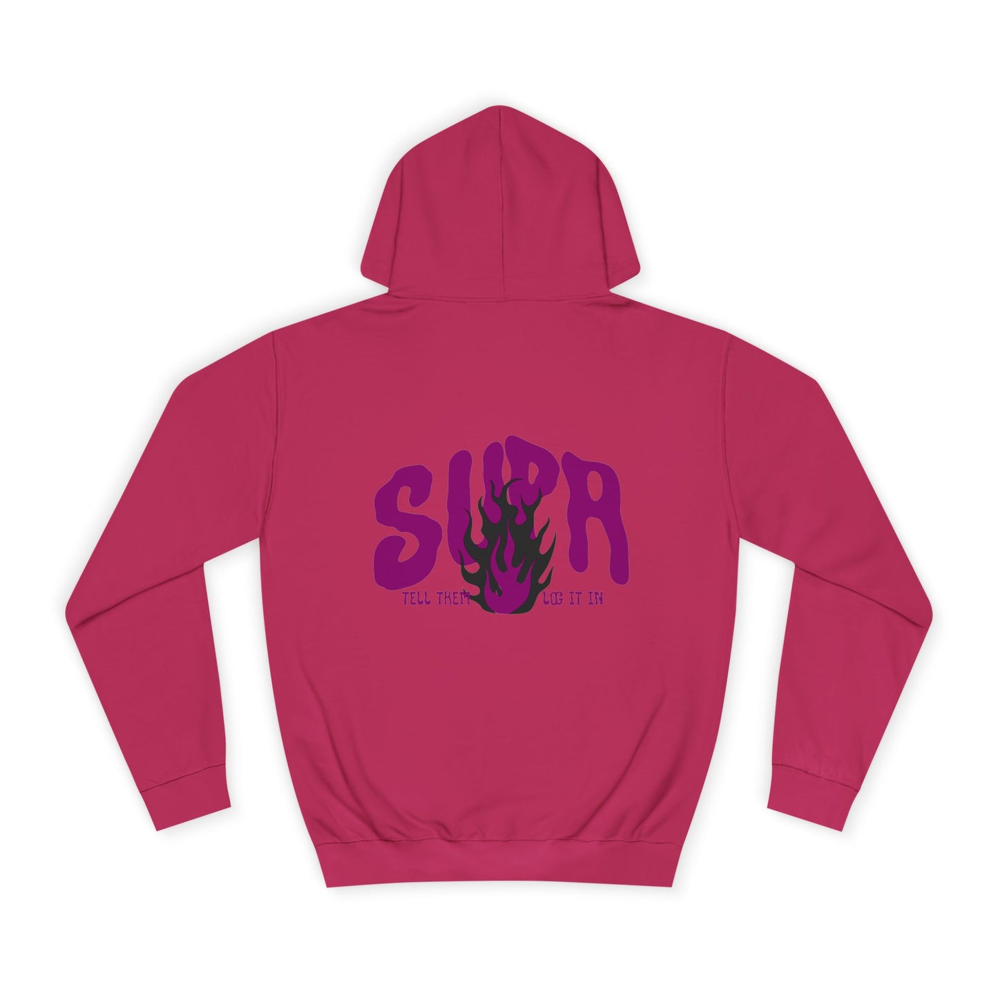 Trendy Unisex SUPA Hoodie with Unique Flame Design - Perfect for Any One, Casual Wear, Gifts, Streetwear, or Events
