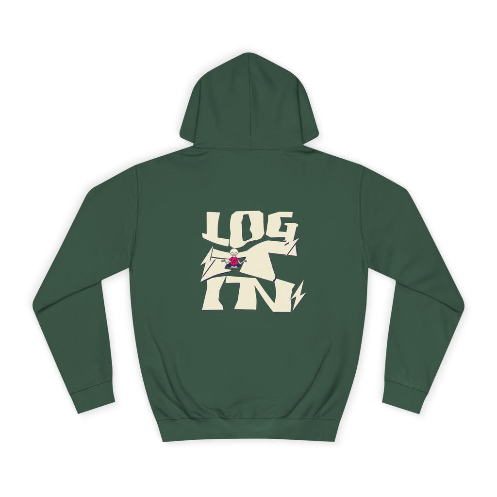Cozy Unisex Log it in Hoodie - Floral Design, Ideal Gift, Casual Wear, Spring Wardrobe Essentials
