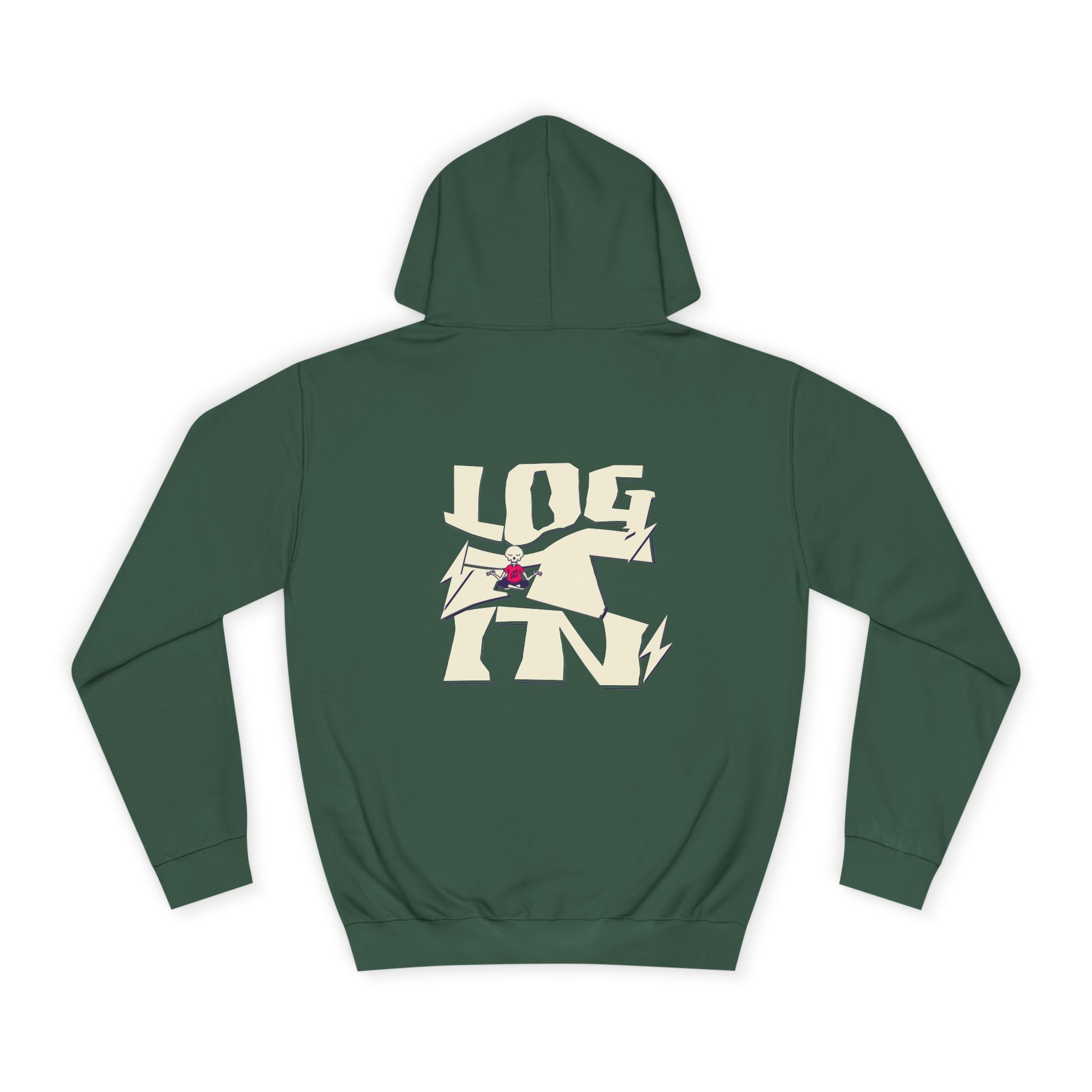 Cozy Unisex Log it in Hoodie - Floral Design, Ideal Gift, Casual Wear, Spring Wardrobe Essentials