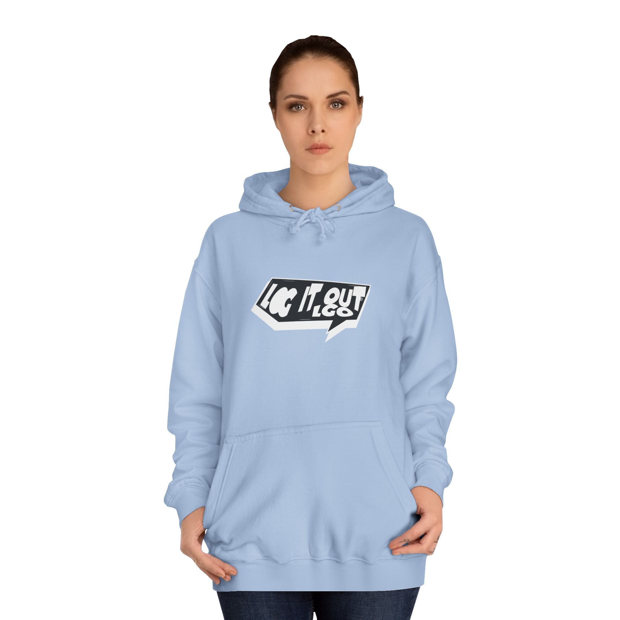 Chill Vibes Unisex Log it out Hoodie - Perfect for Campus Wear, Gifts, Casual Outfits, Fall/Winter Style, Cozy Fashion