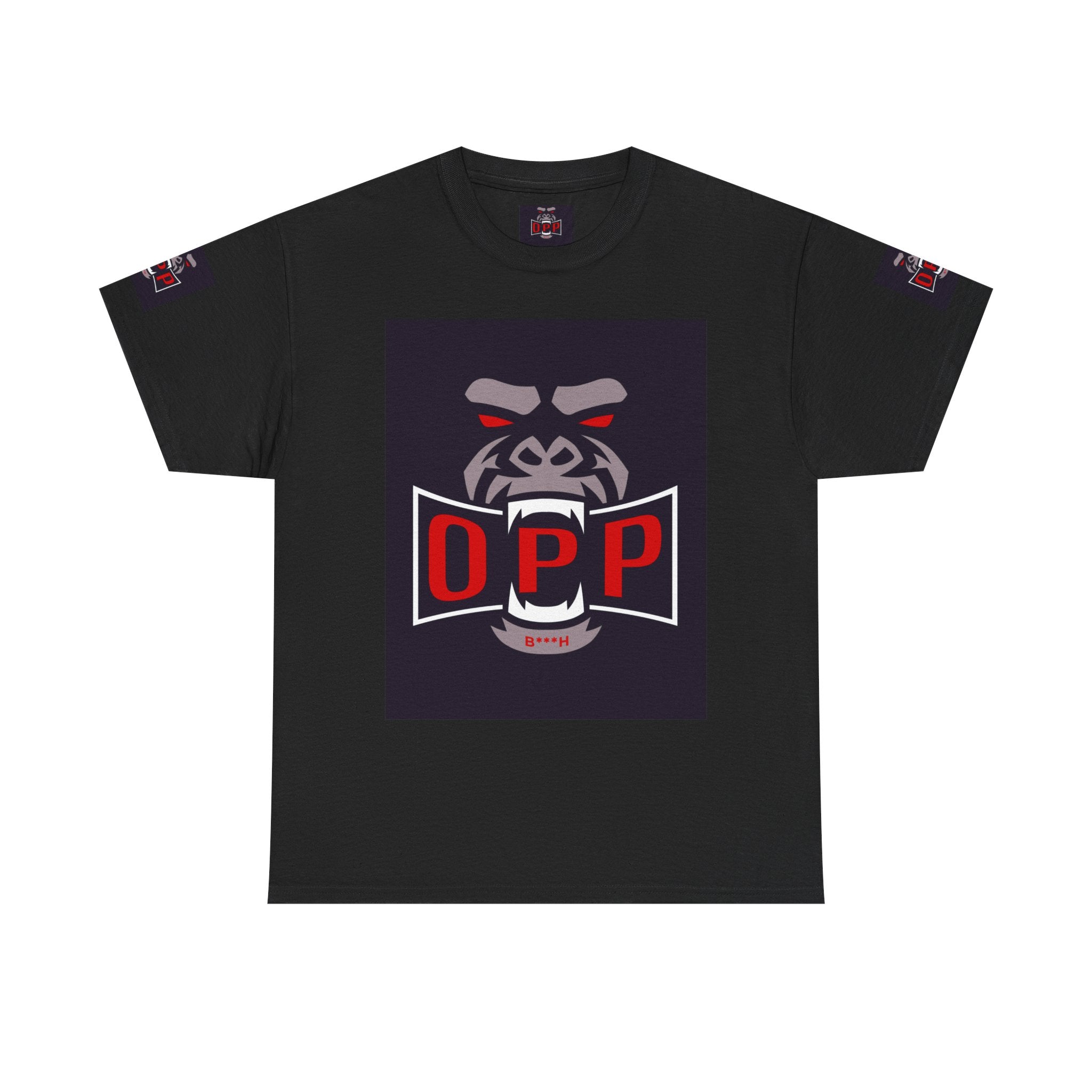 Gorilla OPP Graphic Tee — Bold Red & Black Urban Streetwear Shirt