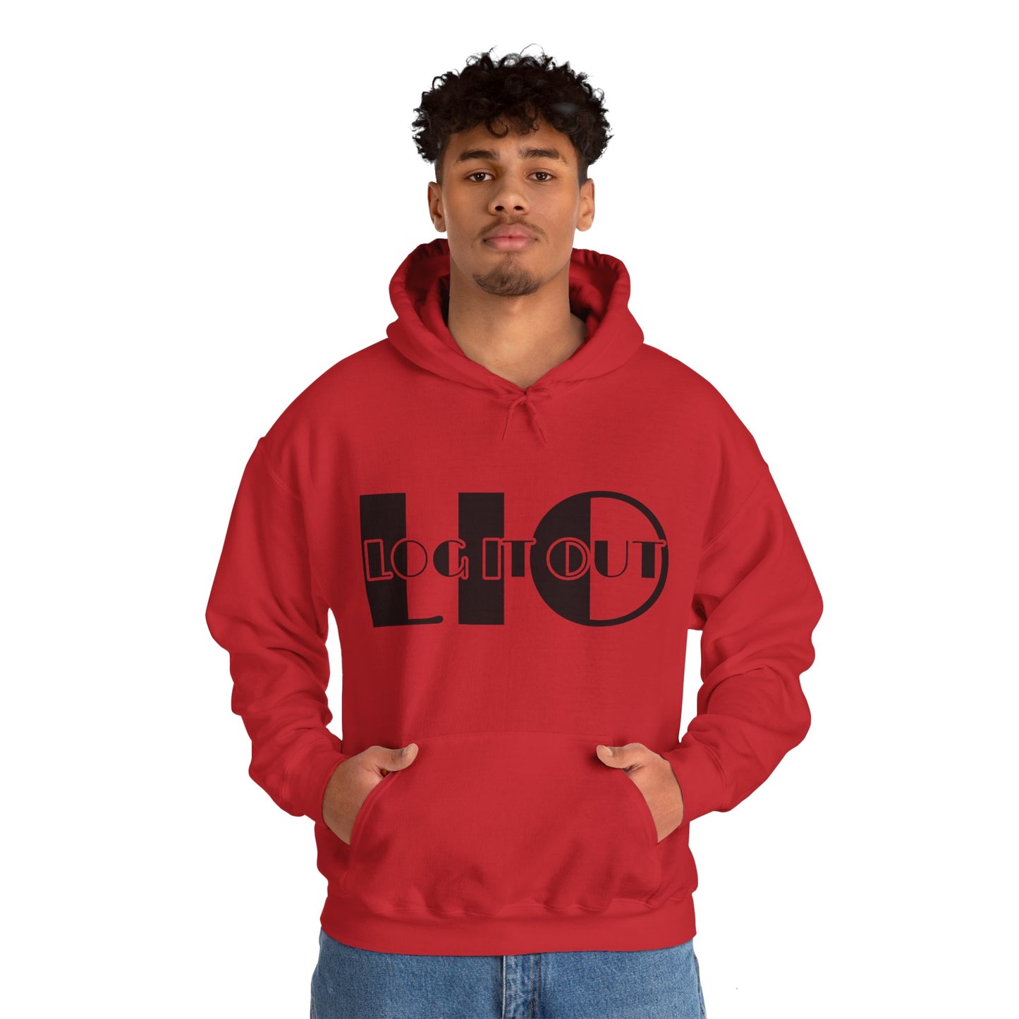 Log it out Unisex Heavy Blend™ Hooded Sweatshirt