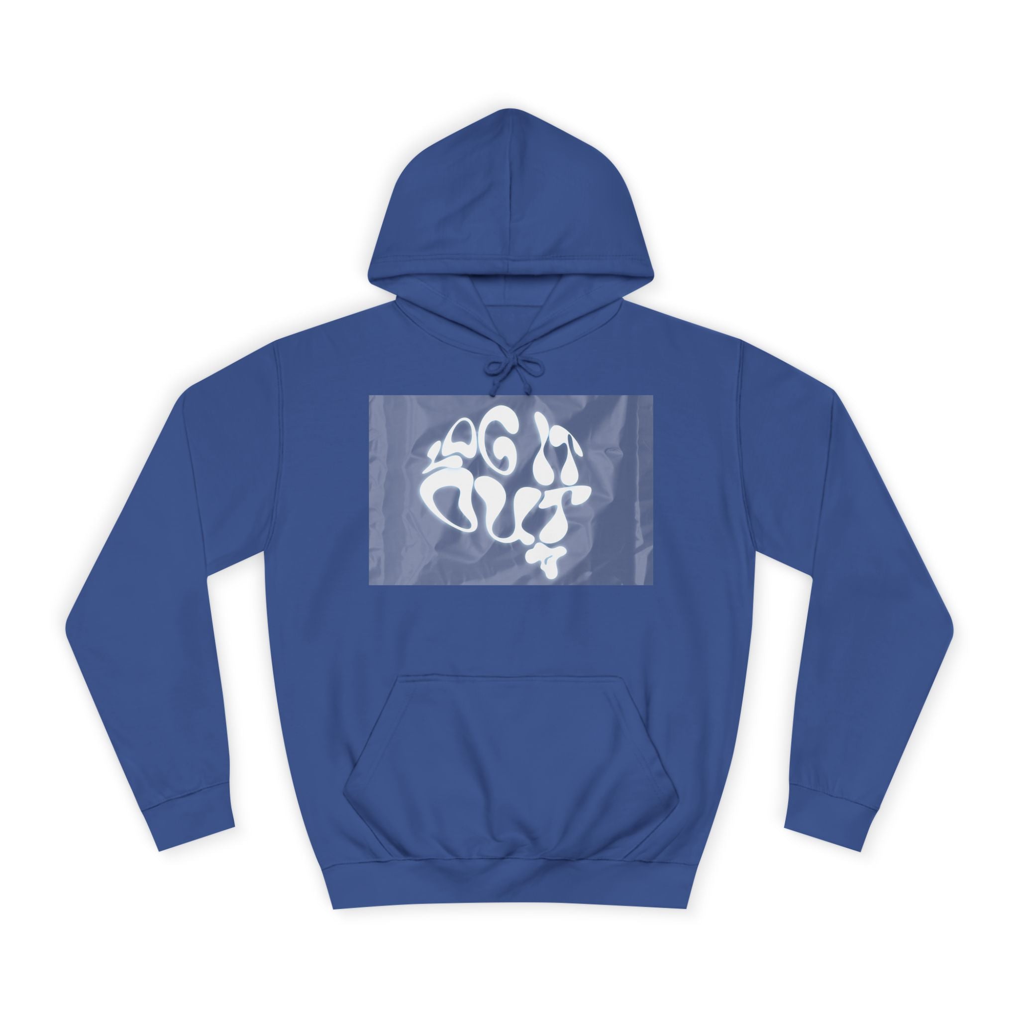 Cozy Unisex 'LOG IT OUT' Hoodie with Abstract Design, Sweatshirt, Graphic Hoodie, Casual Wear, Perfect Fit