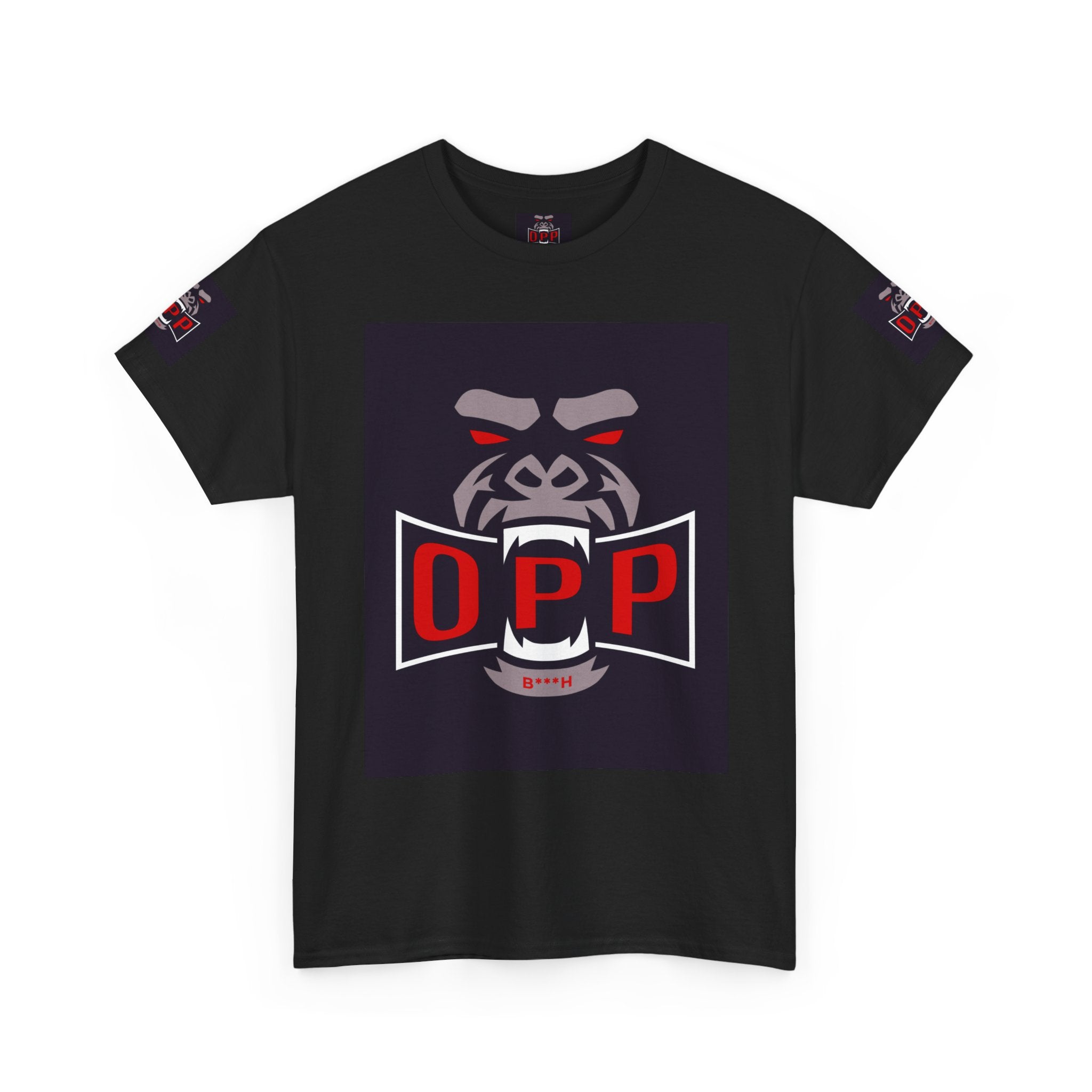 Gorilla OPP Graphic Tee — Bold Red & Black Urban Streetwear Shirt