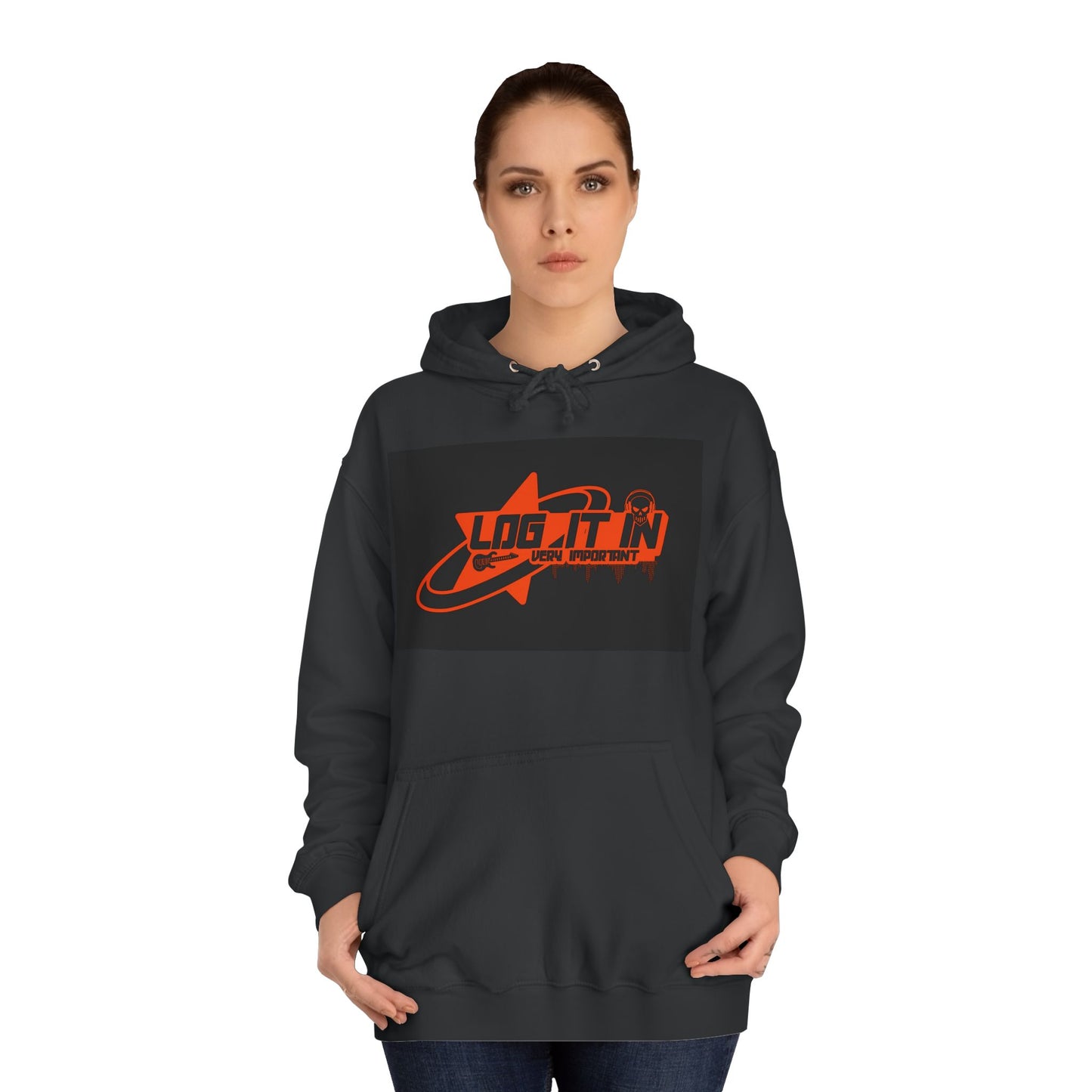 Unisex Log it in Hoodie, Casual trendy Wear, Gift, Graphic Hoodie, perfect fit Hoodie