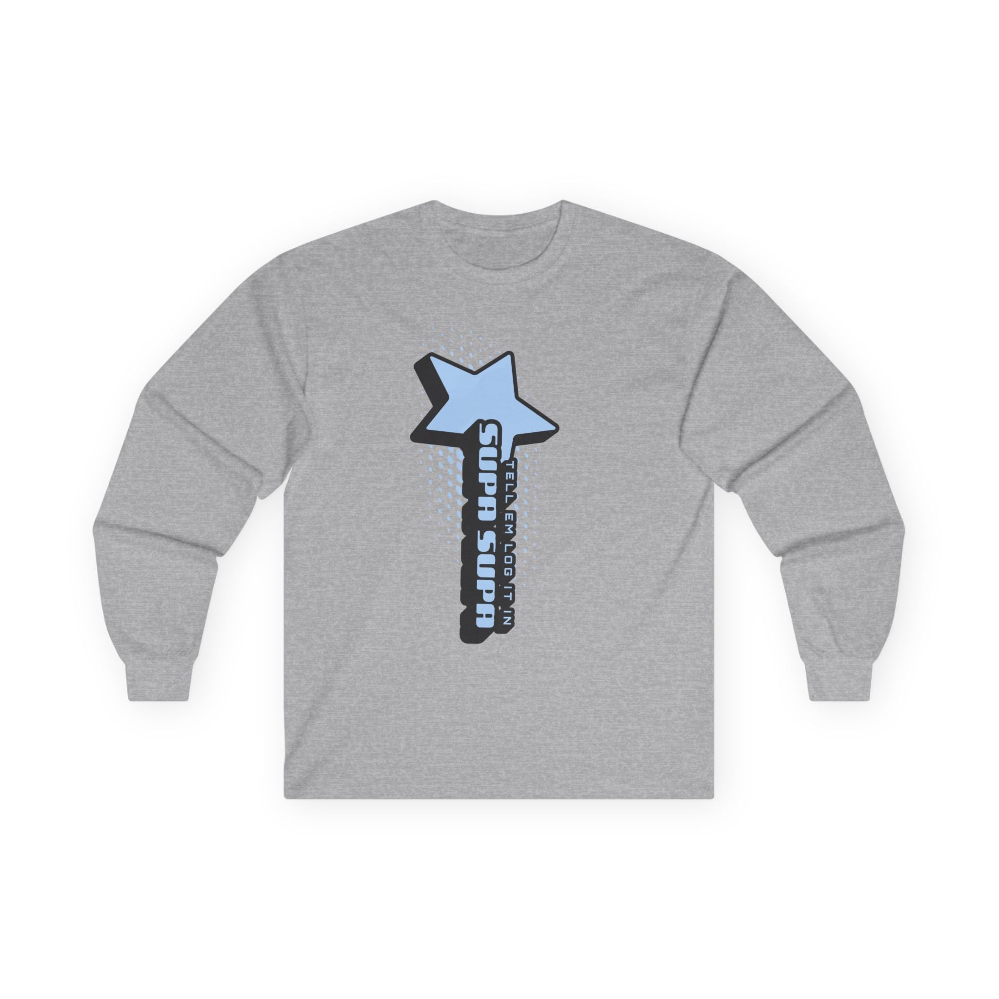 Star Wand Long Sleeve Tee — "Tell em log it in" Graphic Shirt