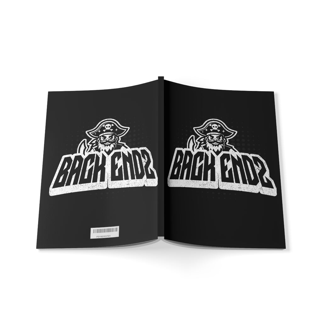 Pirate 'Back Endz' A5 Softcover Notebook — Programmer Dev Team Journal