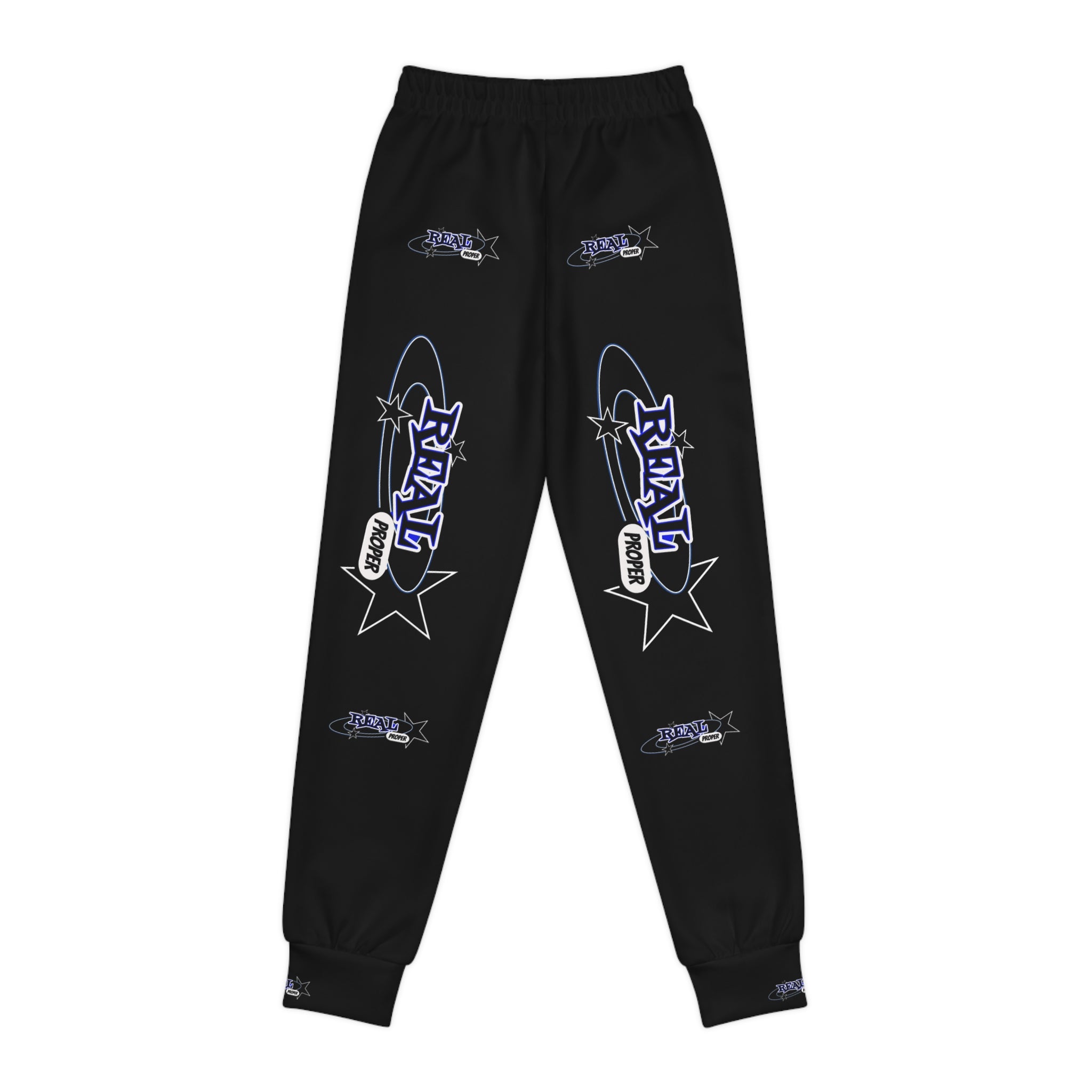 Youth Joggers — "Real Proper" Graphic All-Over Print