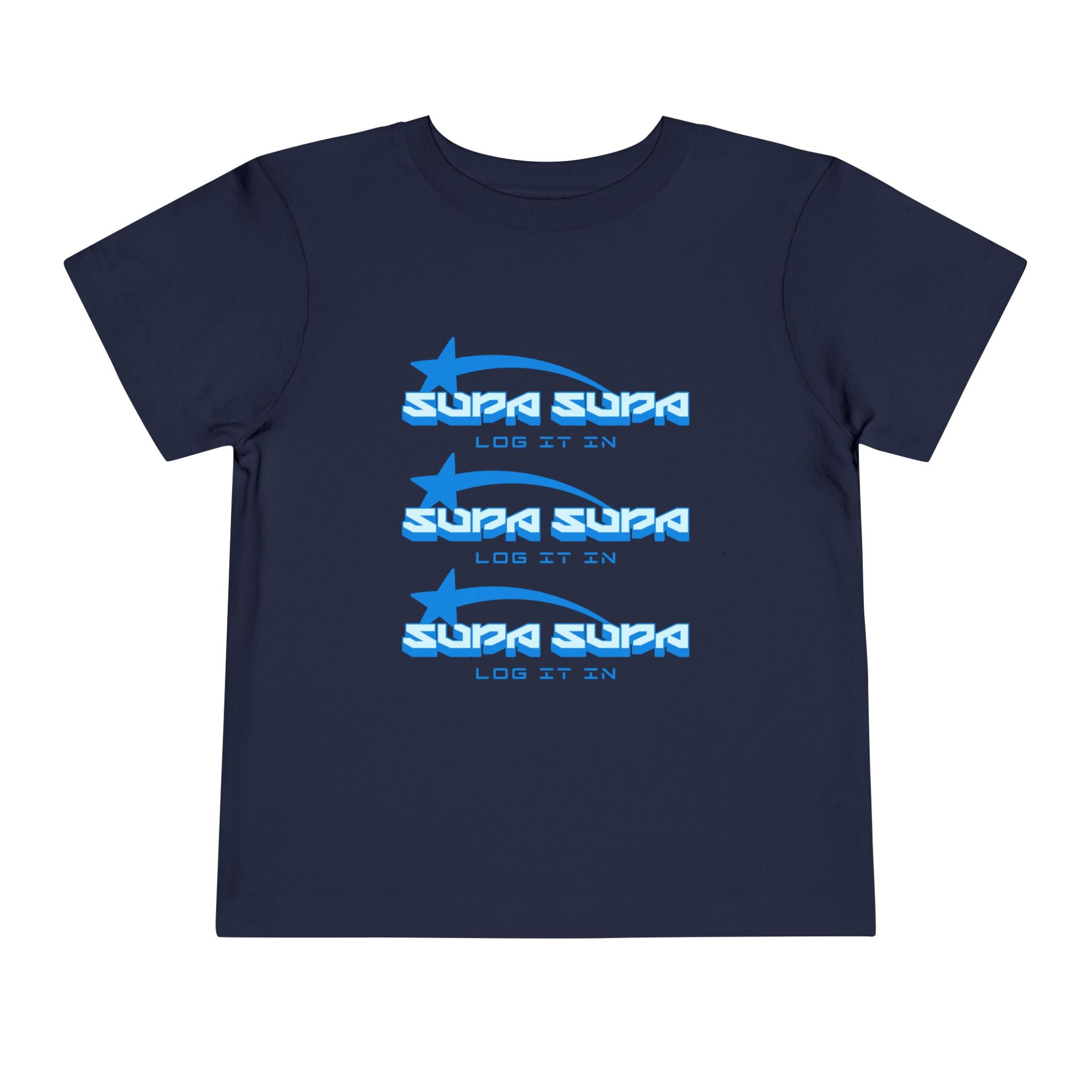 Toddler Tee — Blue Star 'Supa Supa' Graphic Shirt
