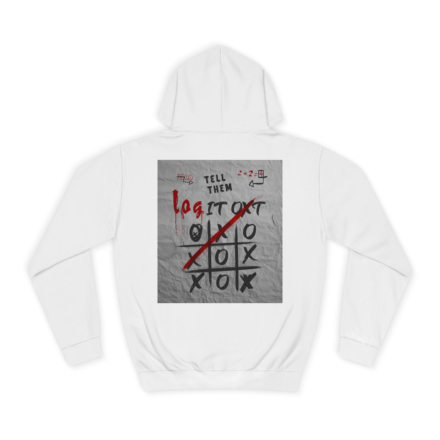 Unisex Log it out Hoodie with Graffiti Design - Trendy Sweatshirt, Custom Gear, Casual Wear, Gift for Cozy Layering