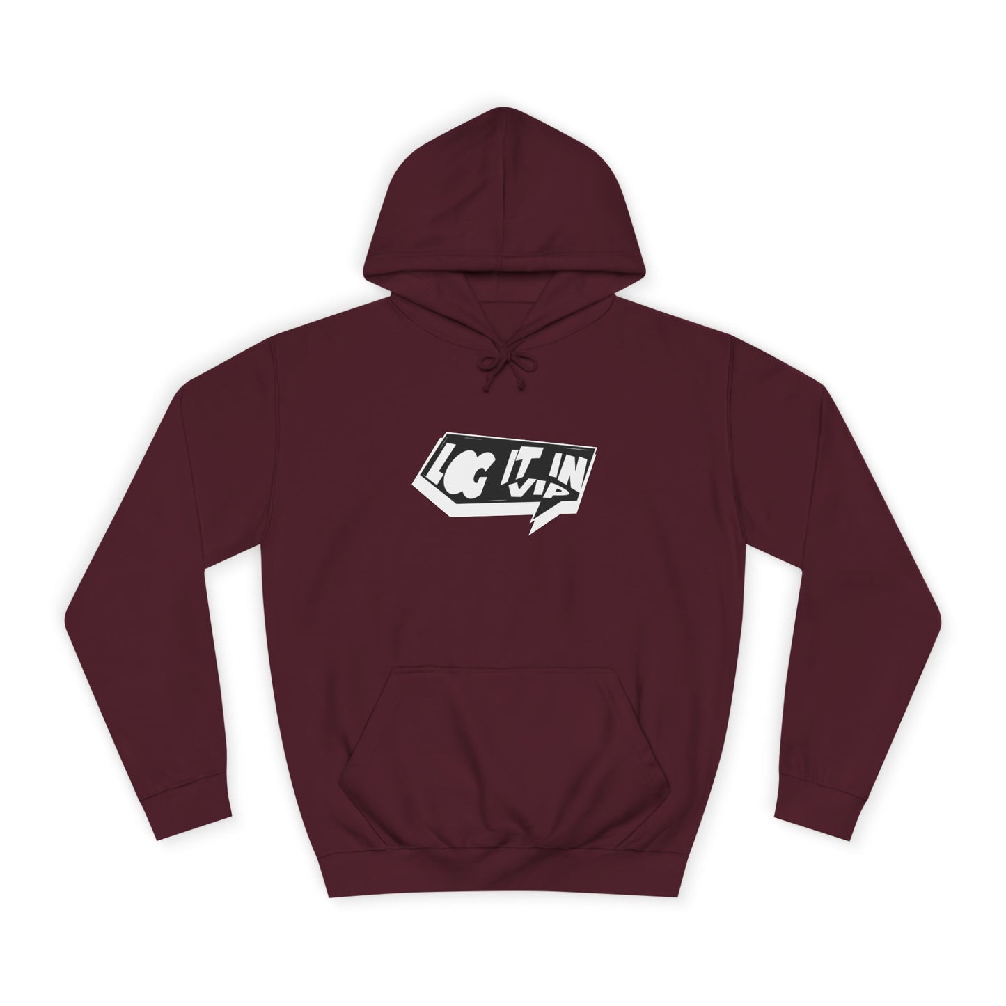 Unisex log it in Hoodie, Cozy Sweatshirt, Everyday Wear, Gift for Students, Youth Fashion, trendy Essentials