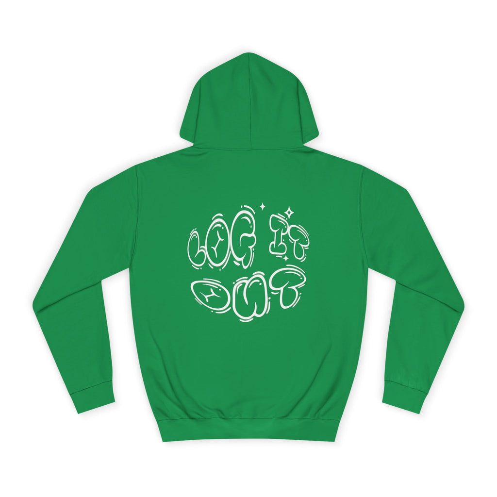 Cozy Unisex Hoodie - "Log It Out" Graphic - Perfect for Casual Wear, Gift