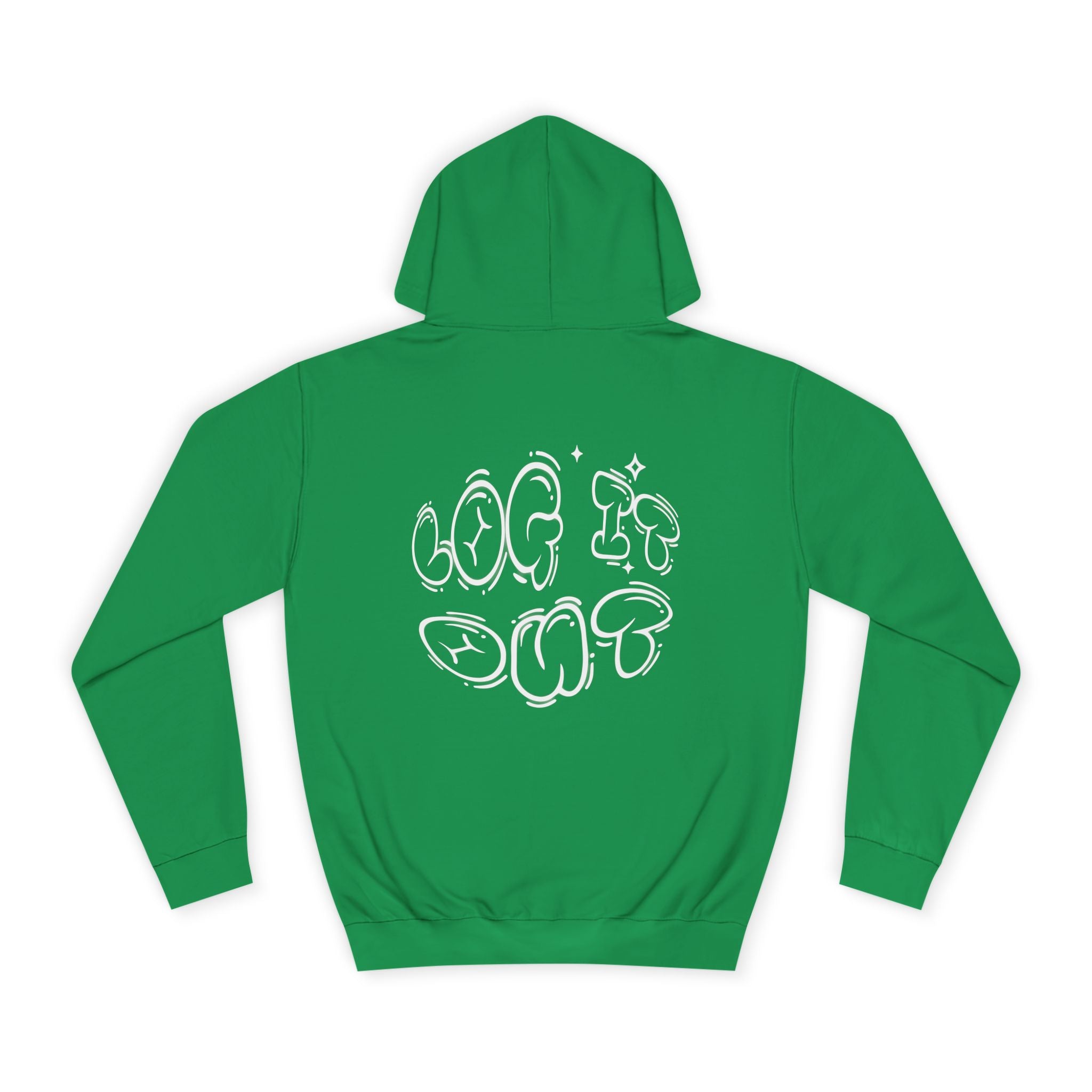 Cozy Unisex Hoodie - "Log It Out" Graphic - Perfect for Casual Wear, Gift