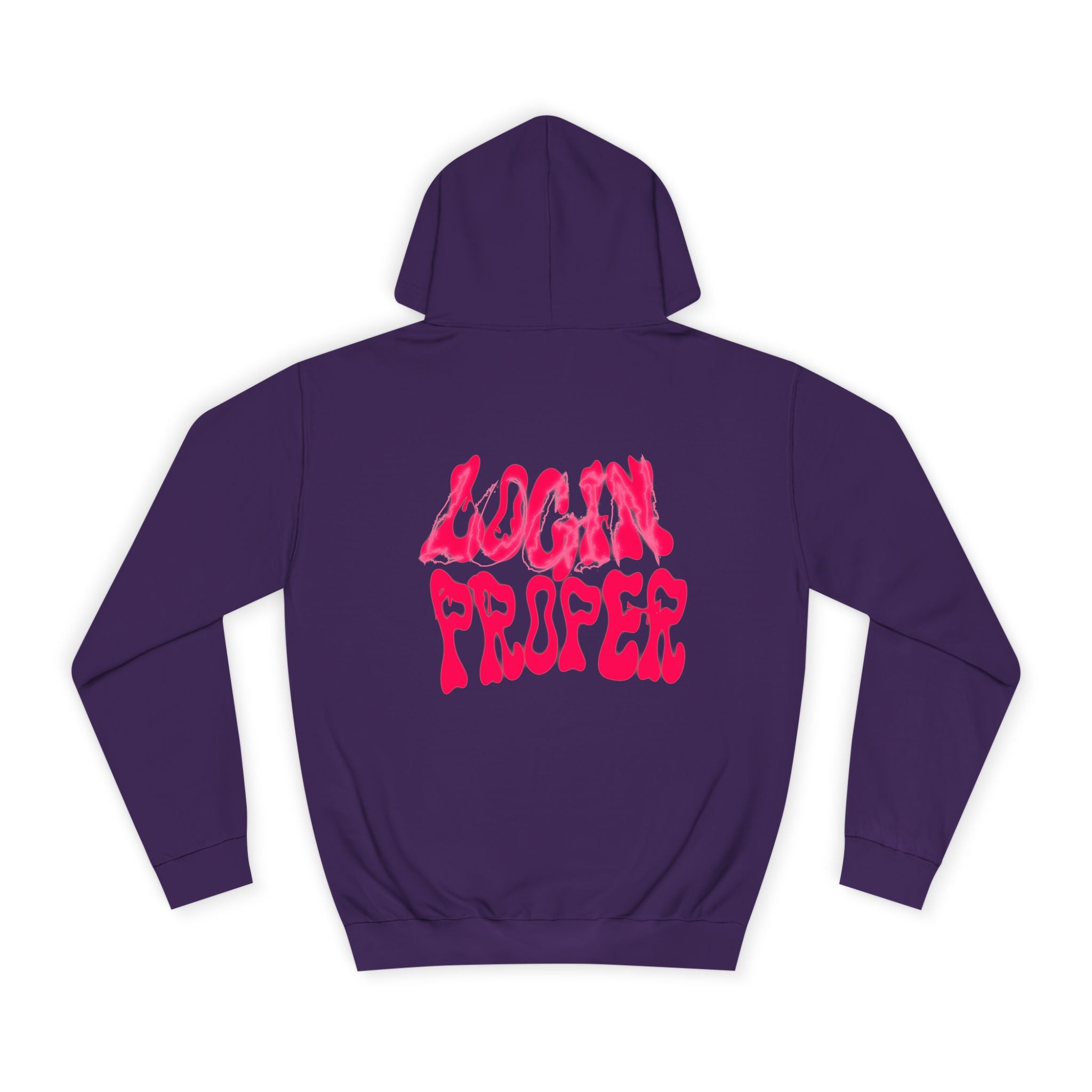 Trendy Unisex Hoodie - 'LOGIN PROPER' Graphic Sweatshirt for, Casual Wear, Gifts' Events, Street Style