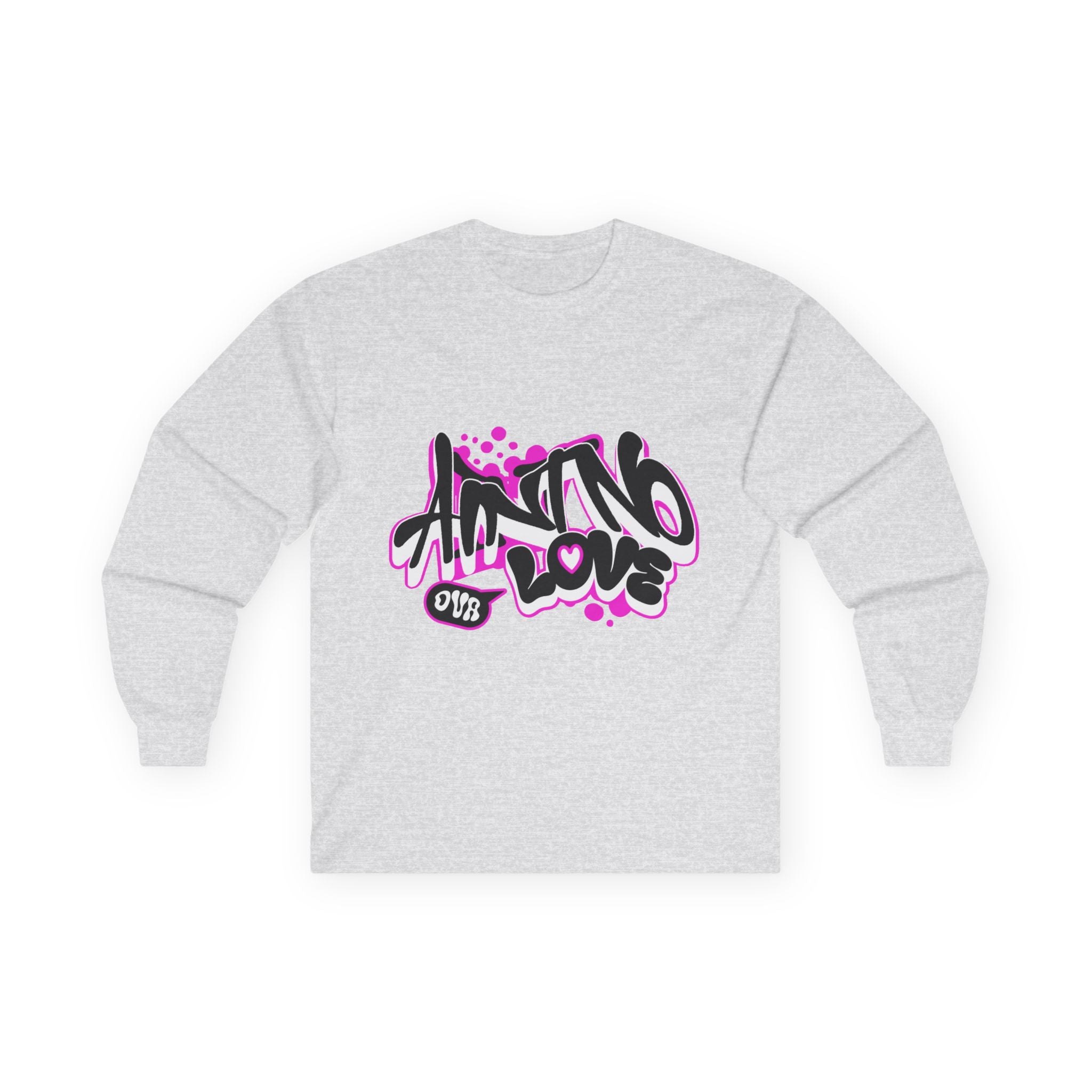 Graffiti "NO LOVE" Long Sleeve Tee — Streetwear Urban Art Shirt