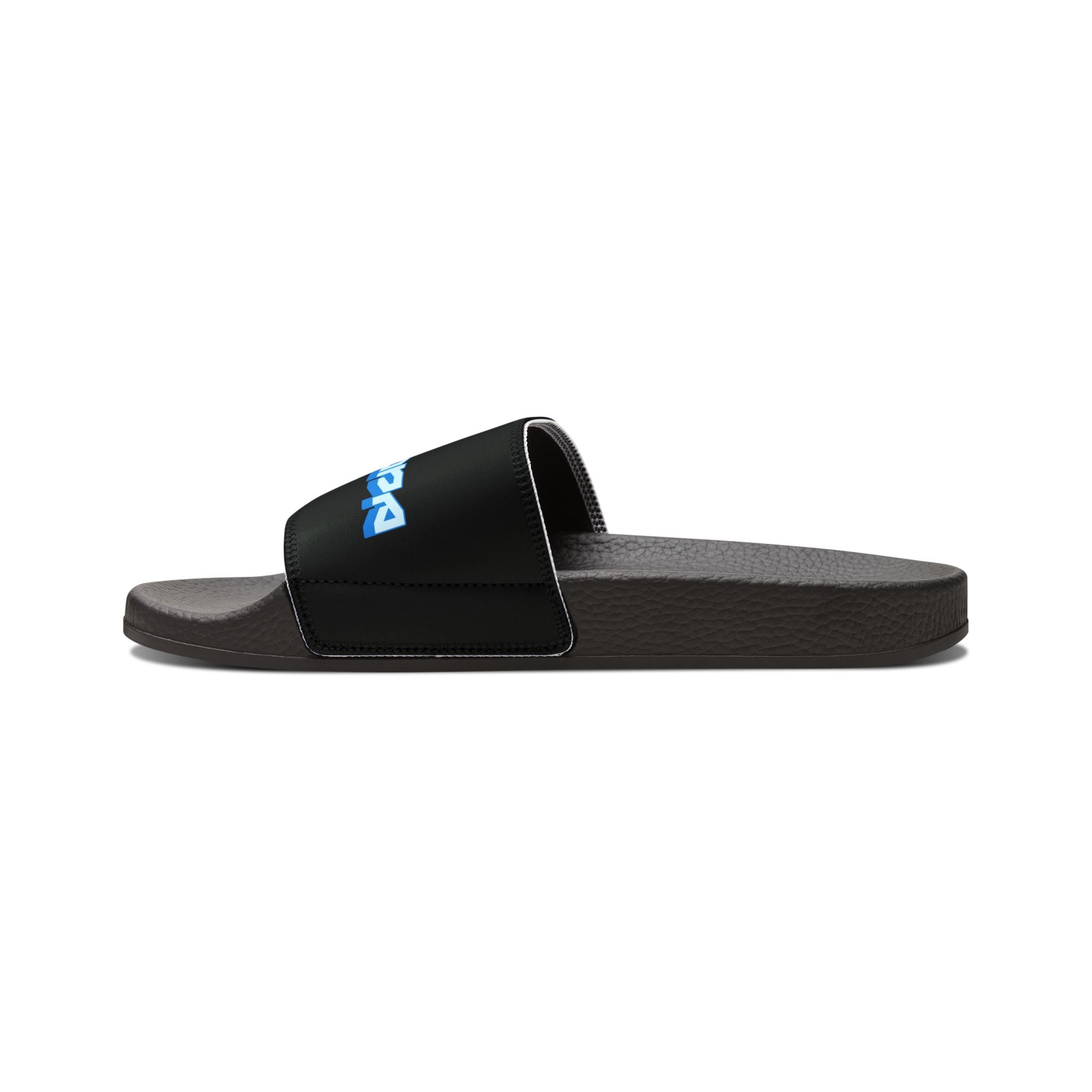 Slide Sandals — Men’s Removable‑Strap Athletic "SUPA SUPA" Slides with Blue Logo
