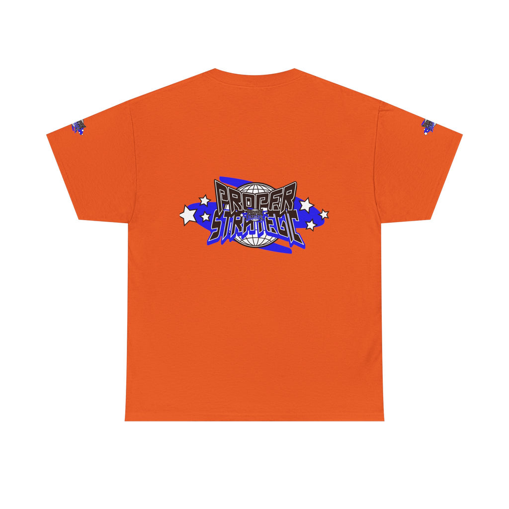 Proper 'Strategic' Graphic Tee — Retro Blue Streetwear T‑Shirt