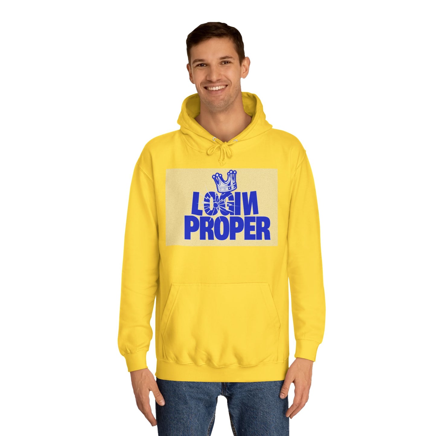 Unisex Hoodie - 'Login Proper' Trendy Spirit Wear, Casual Streetwear, Gift, Cozy Lounge Sweatshirt