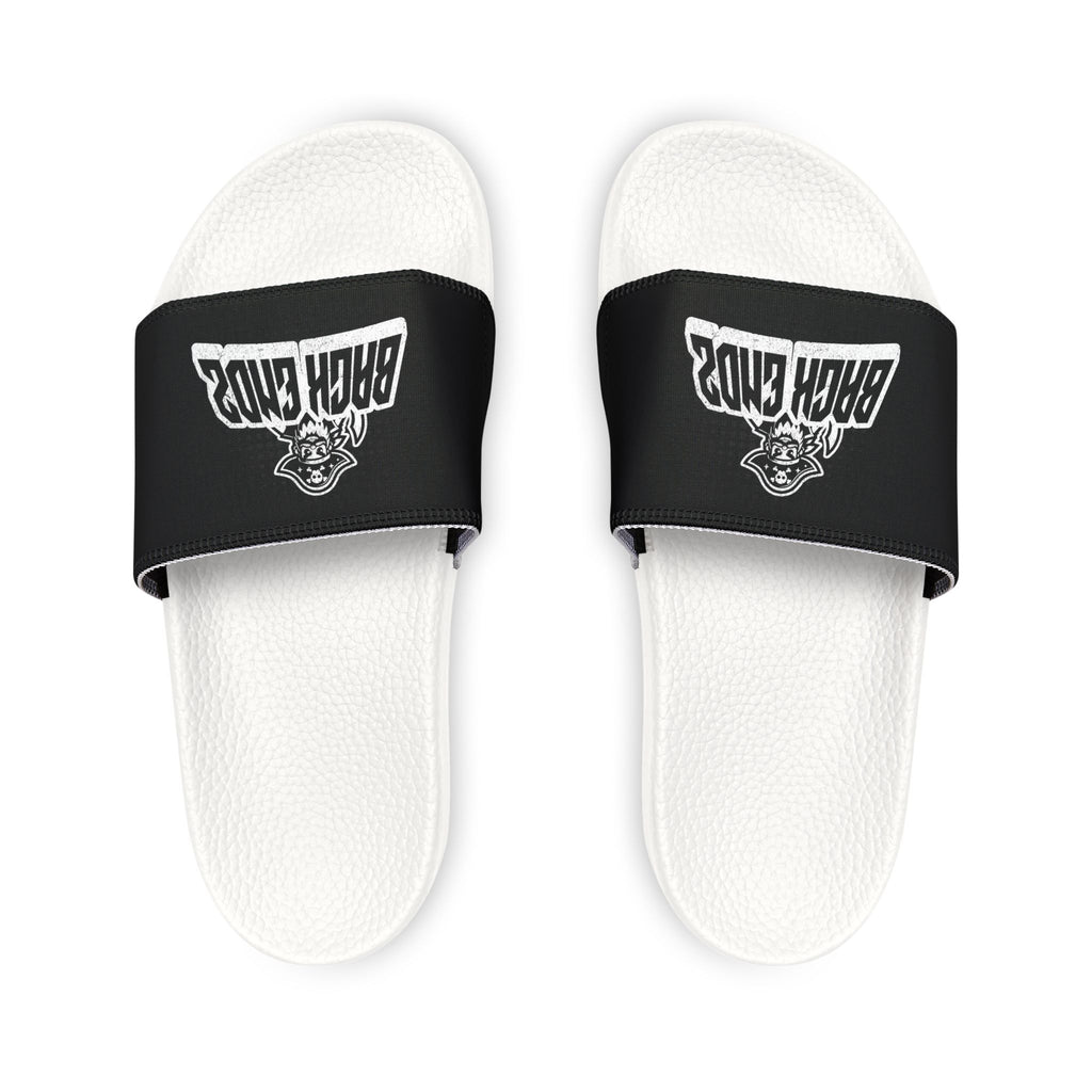 Men's Slide Sandals — Black 'Back Endz' Removable-Strap Pool Slides
