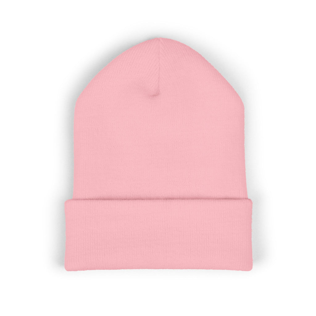 Embroidered 'Real Properl' Star Cuffed Beanie — Classic Winter Knit Hat
