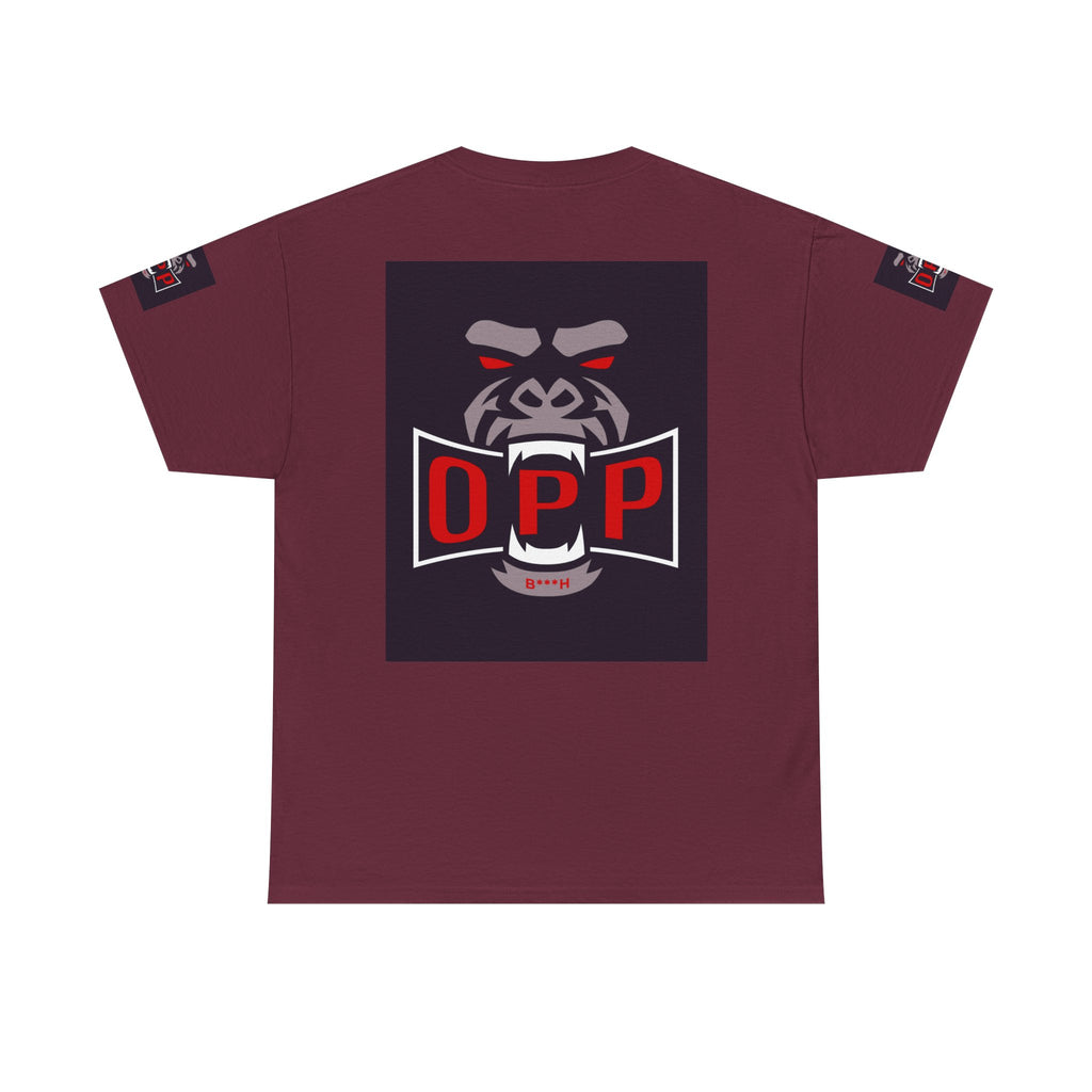 Gorilla OPP Graphic Tee — Bold Red & Black Urban Streetwear Shirt