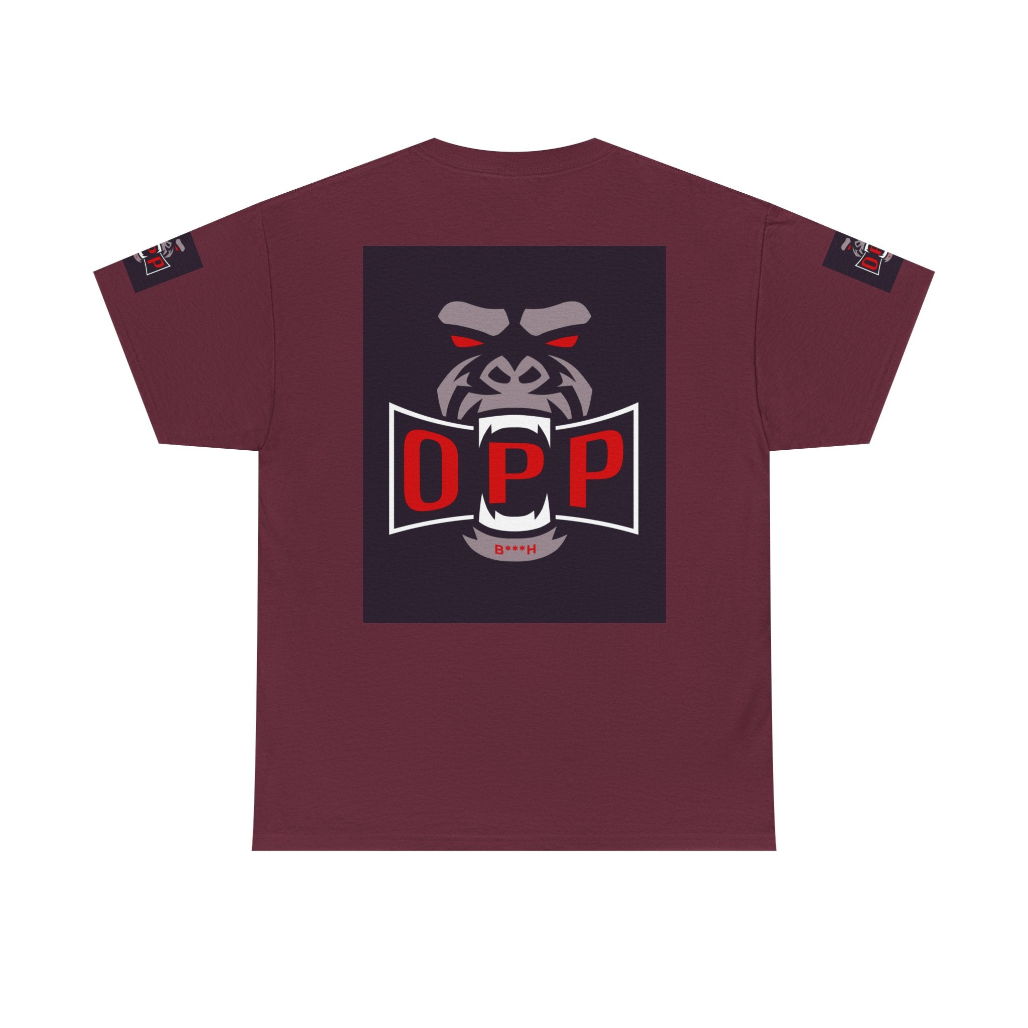 Gorilla OPP Graphic Tee — Bold Red & Black Urban Streetwear Shirt