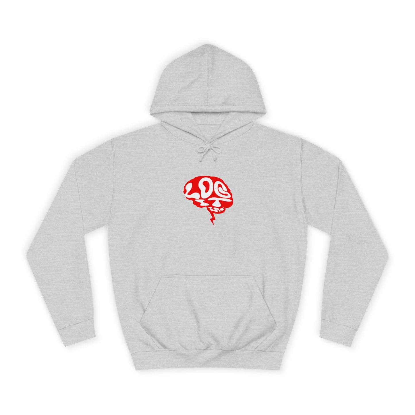 Unisex Log it in Hoodie with Unique Brain Design, Casual Wear, Trendy Apparel, Festive Occasions, Graphic Hoodie
