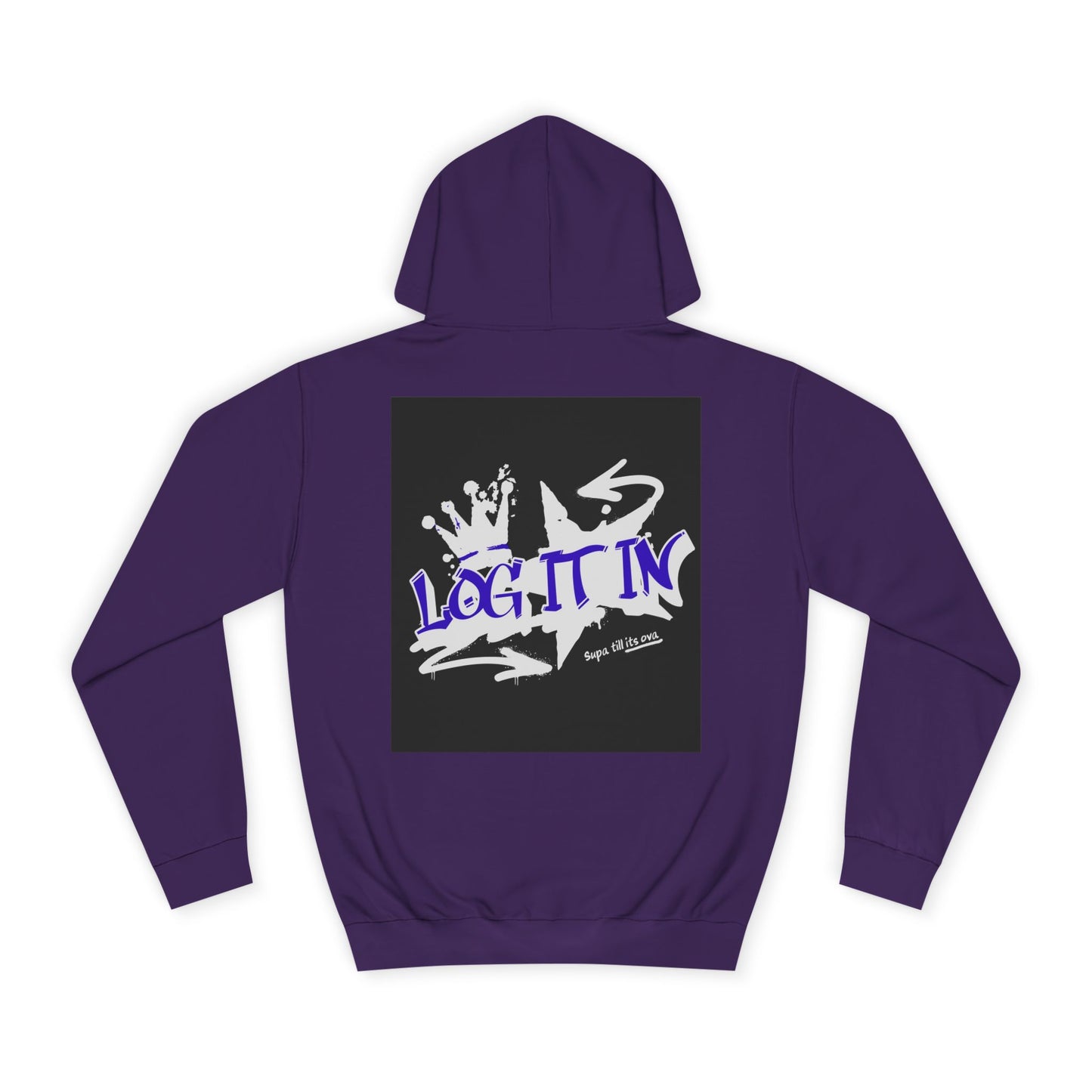 Unisex Log it in Hoodie, Casual Streetwear, Graphic Hoodie, Gift, Trendy Log it in Apparel, Cool Hoodie Design