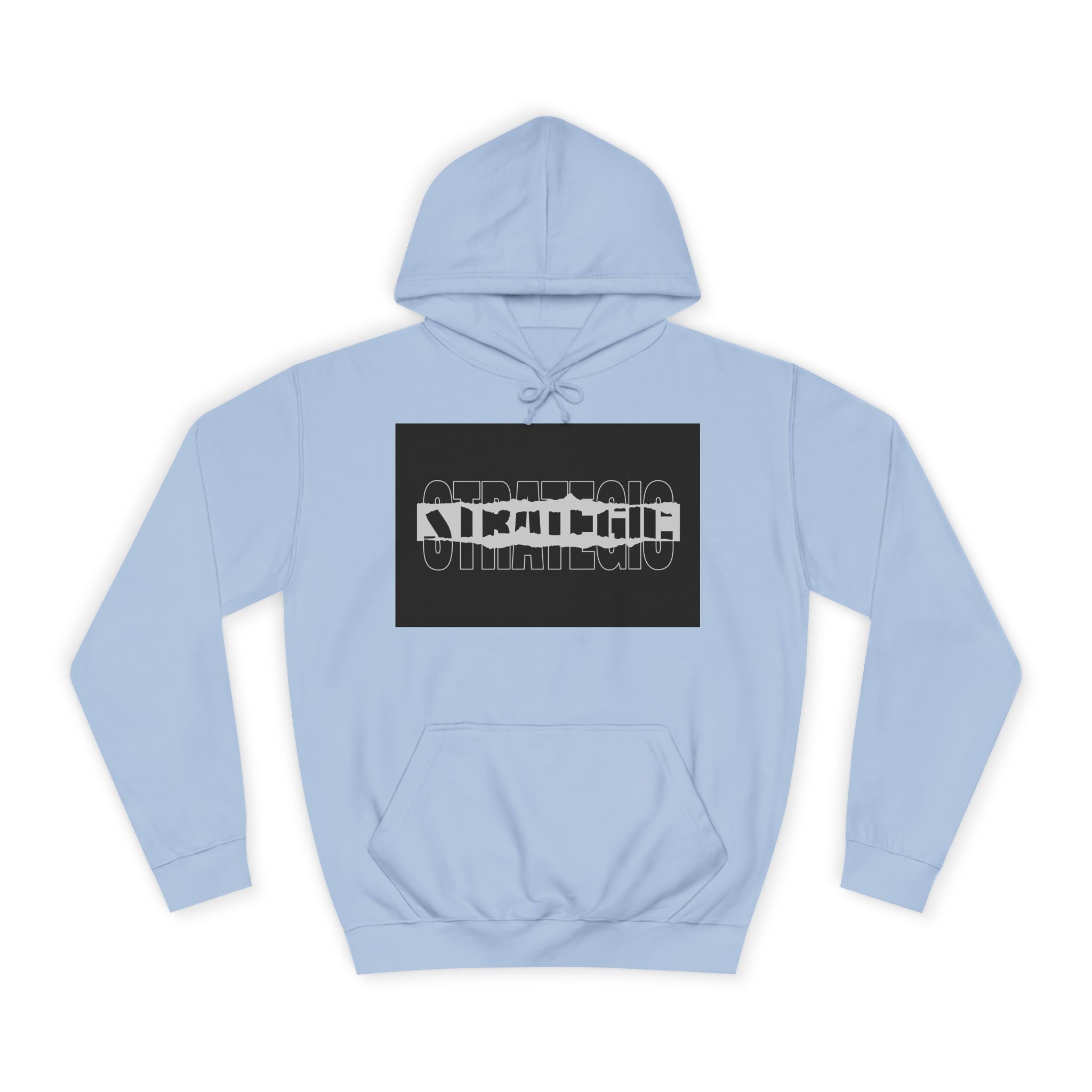 Unisex Hoodie with Strategic Print, Casual Sweatshirt,Gift, Trendy Apparel, Everyday Wear