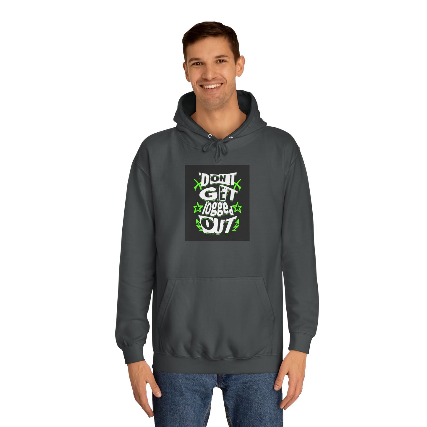 Vibrant Unisex Hoodie - Perfect for Life, Casual Outings & Gift Ideas - Fun Design: 'Don't Get Logged Out!'