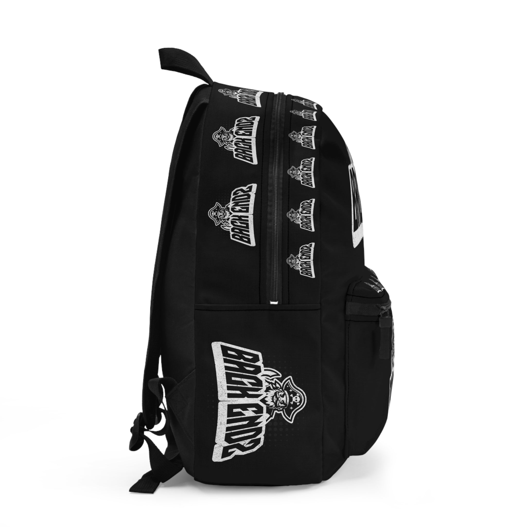 Back Endz Pirate Logo Backpack — Black Graphic School & Travel Bag