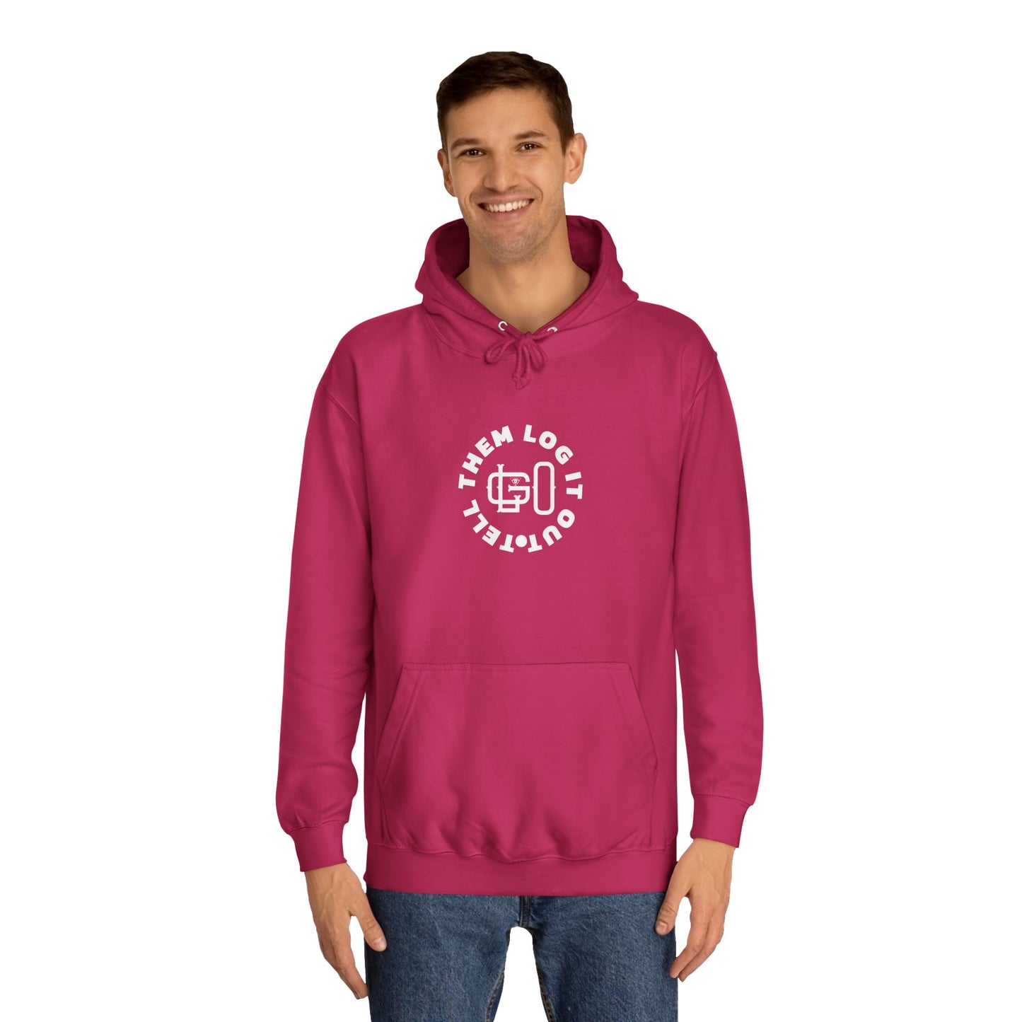 Unisex 'TELL THEM LOG IT OUT' Hoodie, Motivational Hoodie for Positivity, Trendy Apparel, Gift, Casual wear for the World