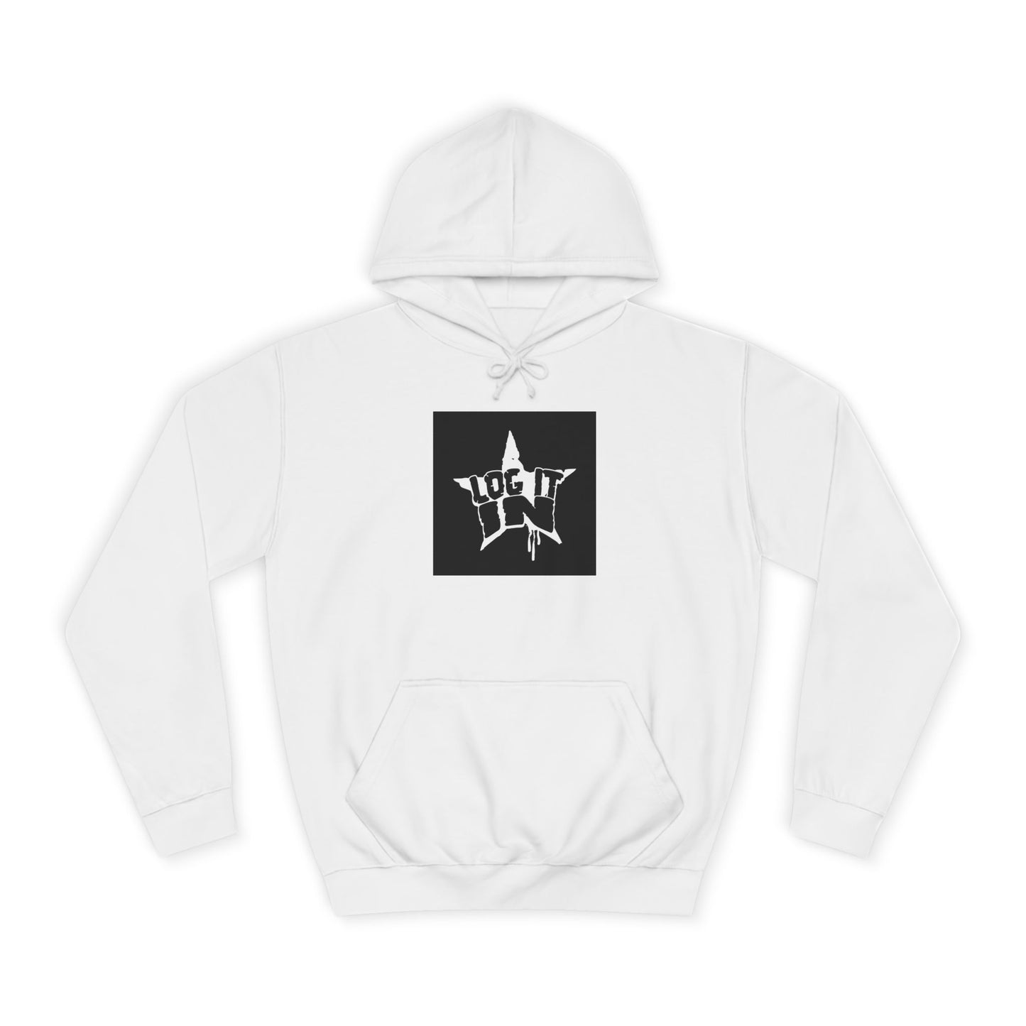 Unisex Log it in Hoodie, Trendy Hooded Sweatshirt, Spirit Wear, Casual Streetwear, Gift