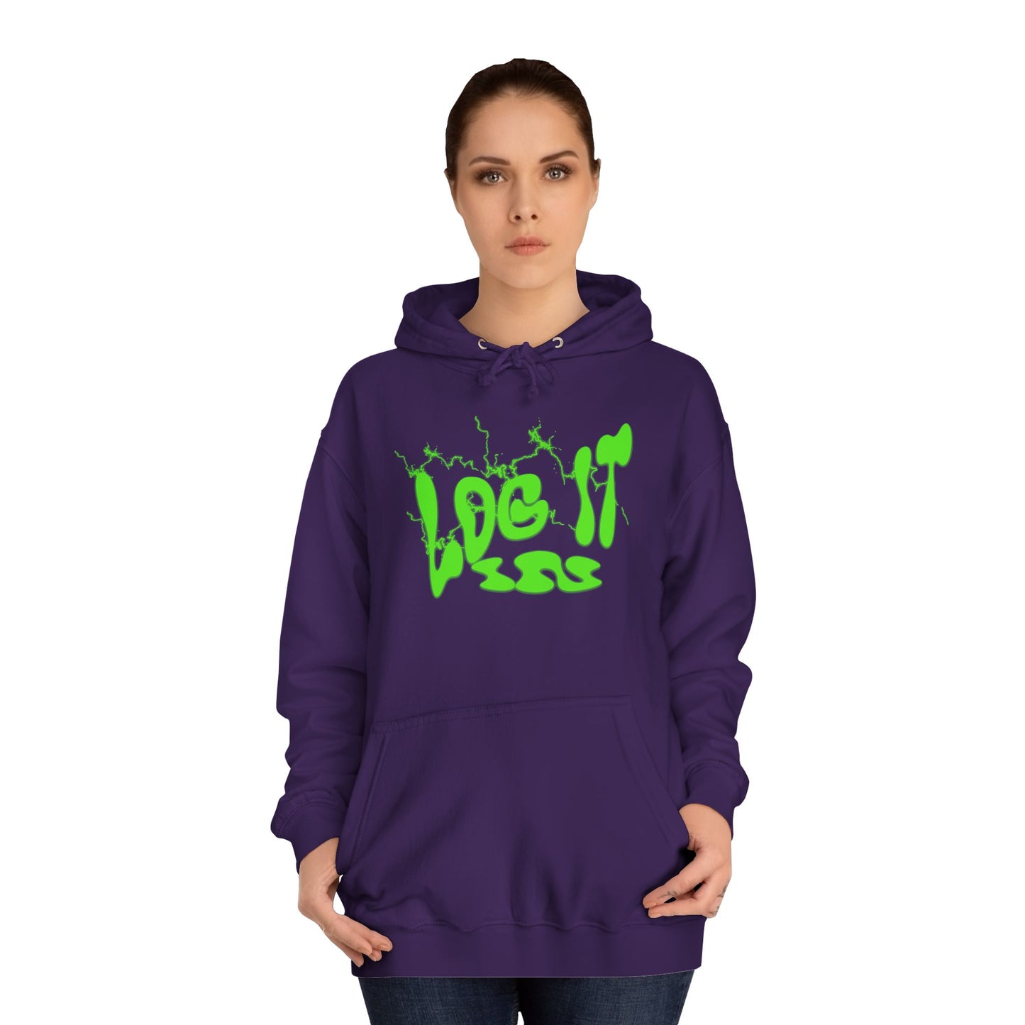 Unisex Hoodie with 'Log It in' Design, Cozy Casual Sweater for Trendy wear, Gift for Comfortable Everyday Wear
