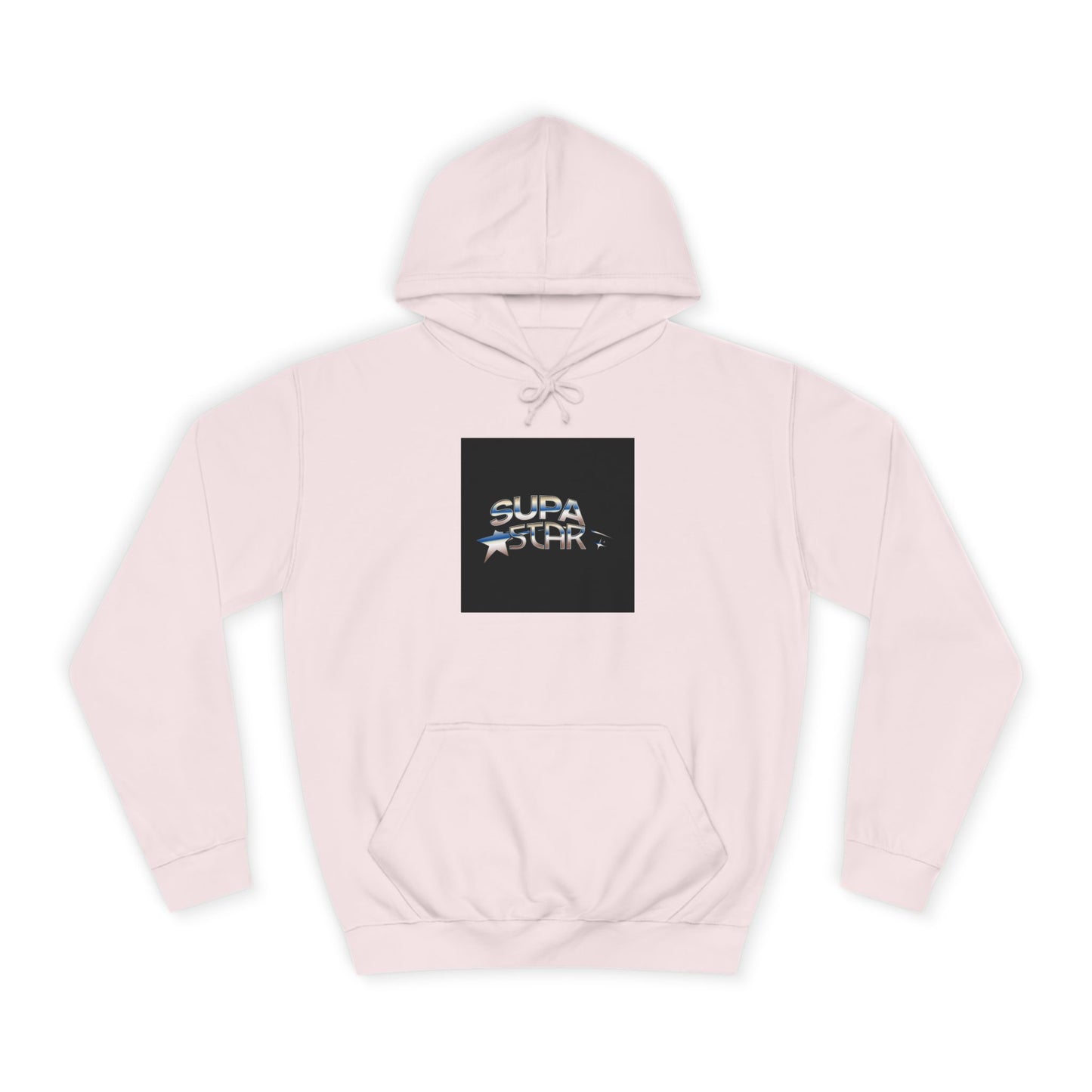 Supa Star Unisex Hoodie | Trendy Custom Apparel, Casual Wear, Star Graphic Hoodie, Adjustable Hooded Sweatshirt, Gift