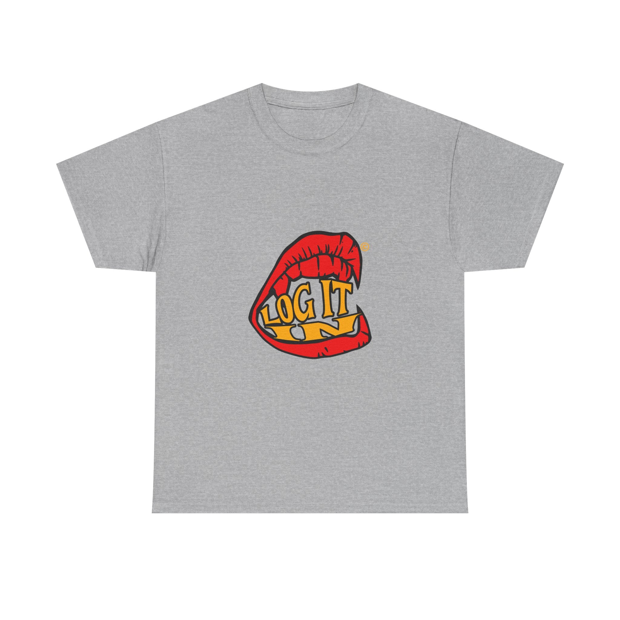 T-Shirt — Bold Logo "Log It in" Graphic Tee